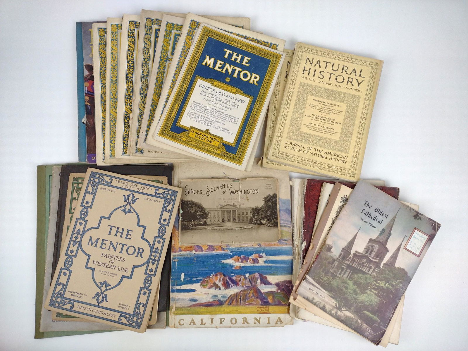 26 Travel Books and Magazines Incl The Mentor (1 of 20)