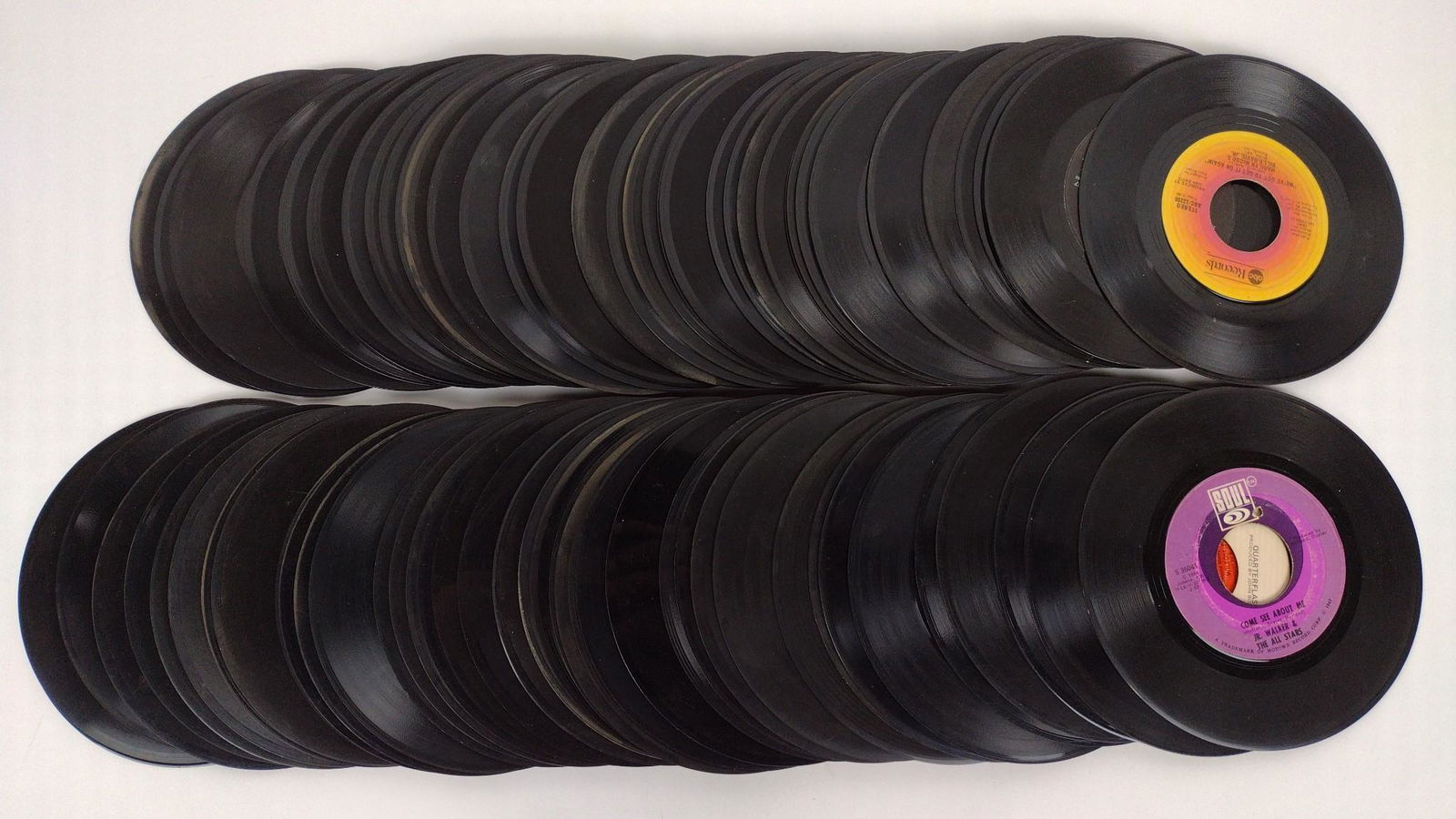 63 - 45 rpm Records incl The Beatles (1 of 12)
