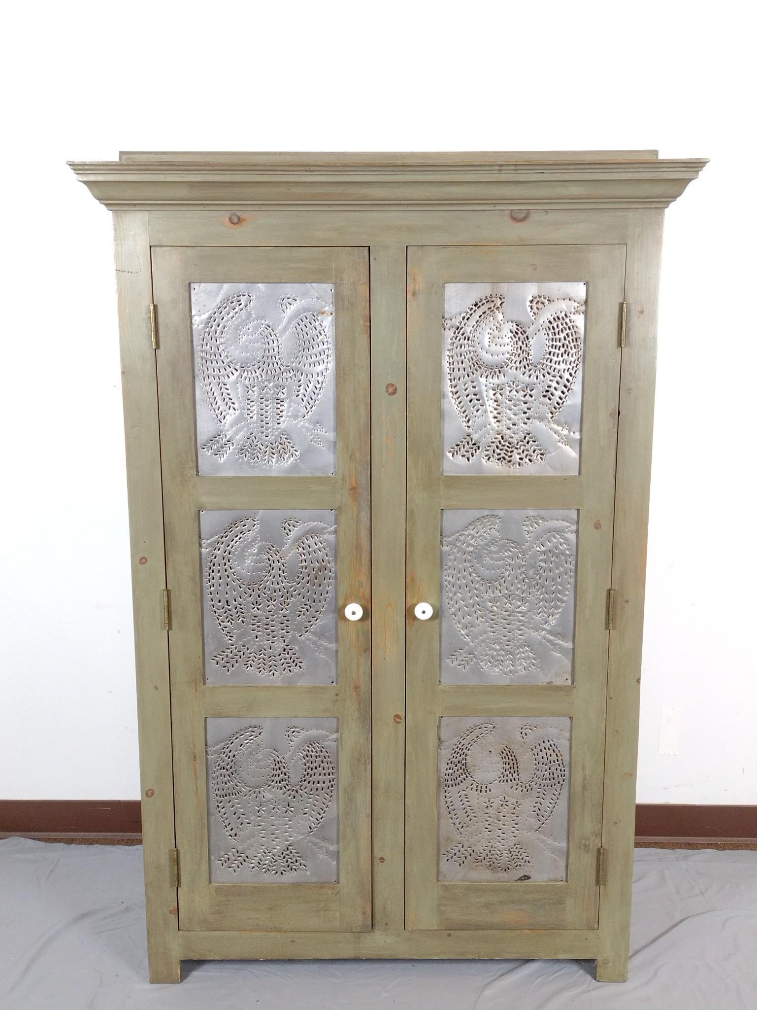 Pie Safe with Punched Tin Eagles (1 of 6)