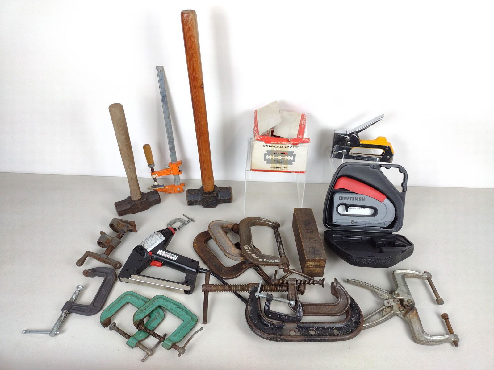 18 Tools incl Staplers, C-Clamps and Alphabet Stamping (1 of 6)