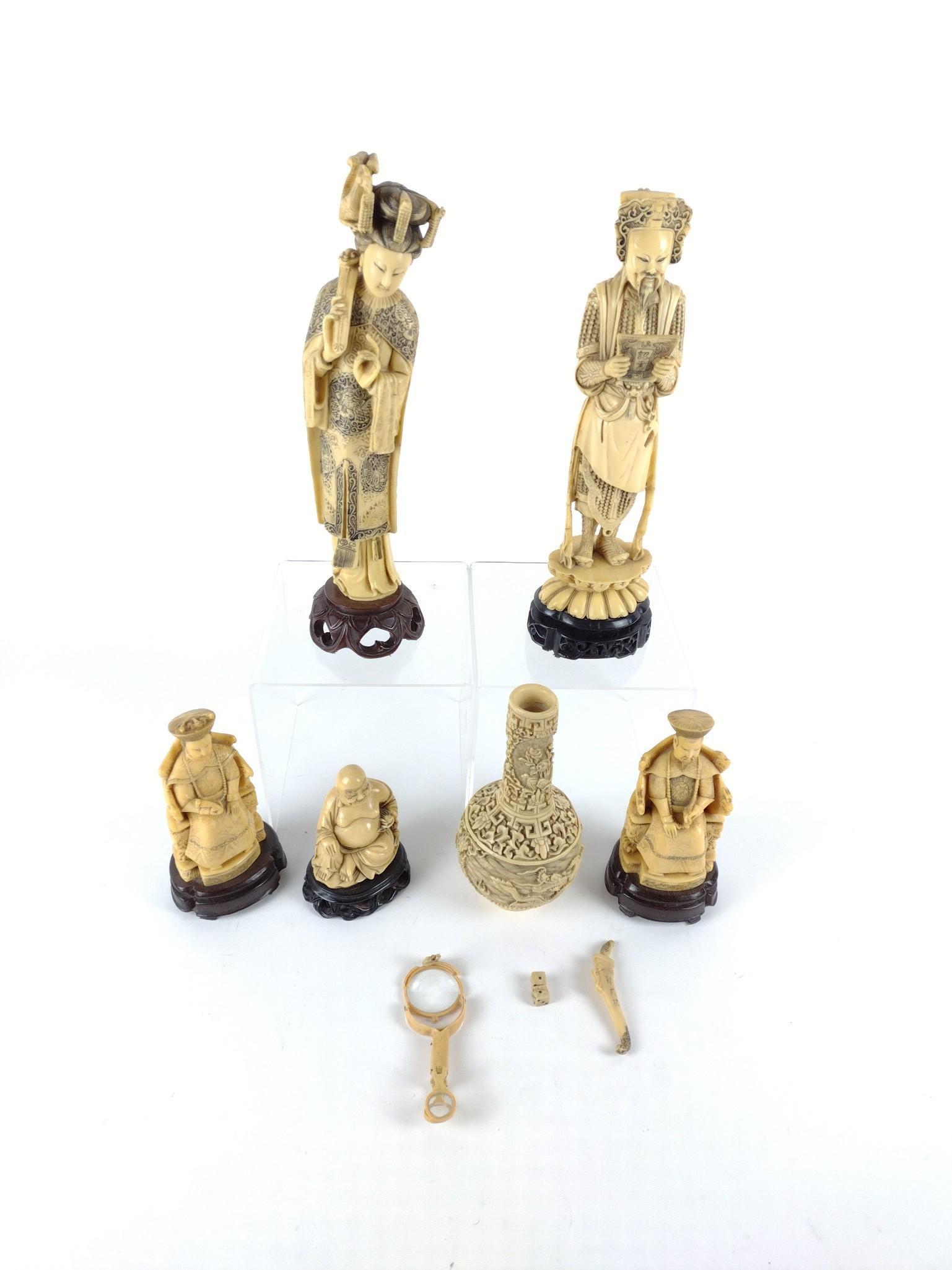 5 Asian Figurines and Vase (1 of 12)