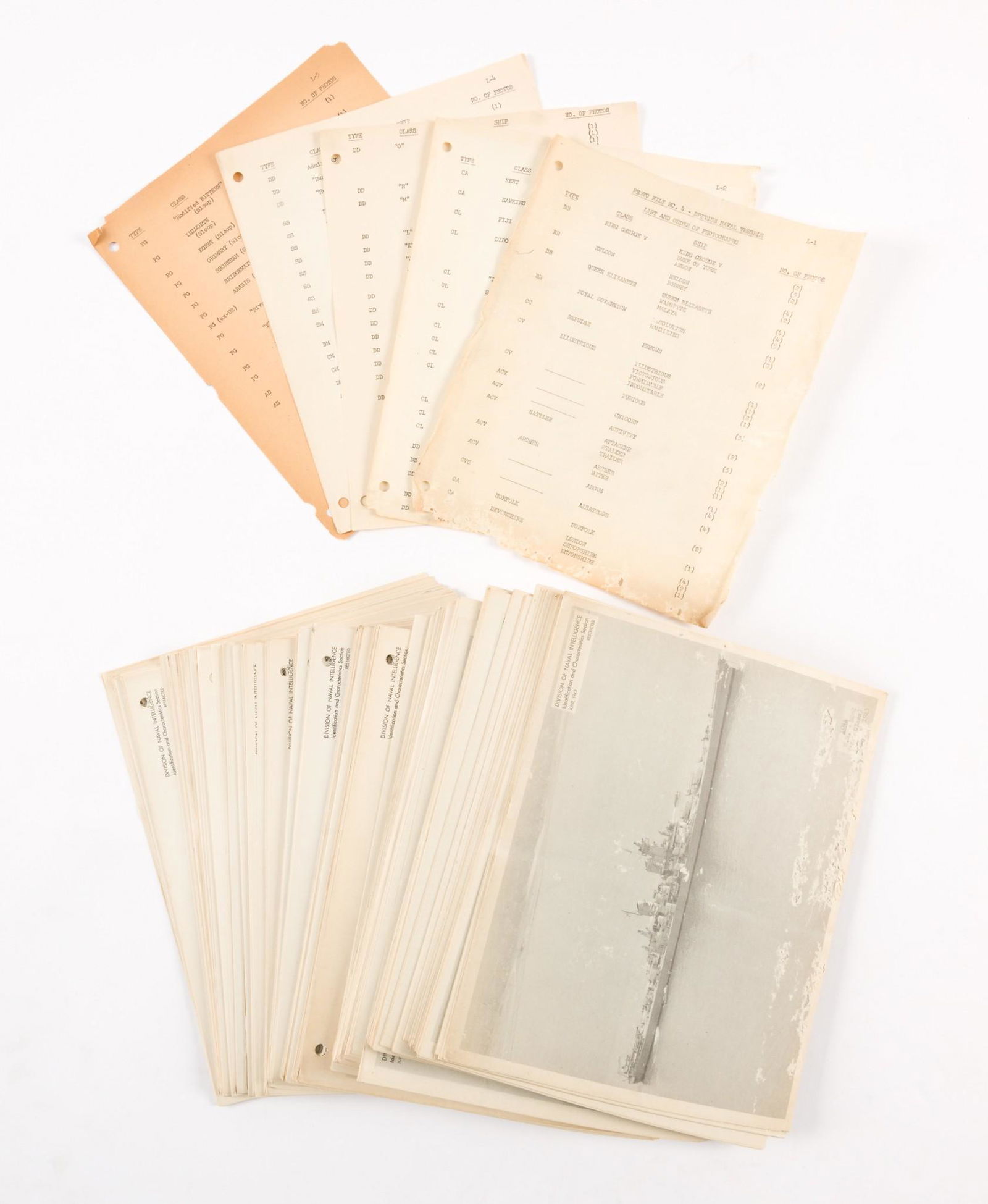 Photo File No. 4 British Naval Vessels (1 of 4)