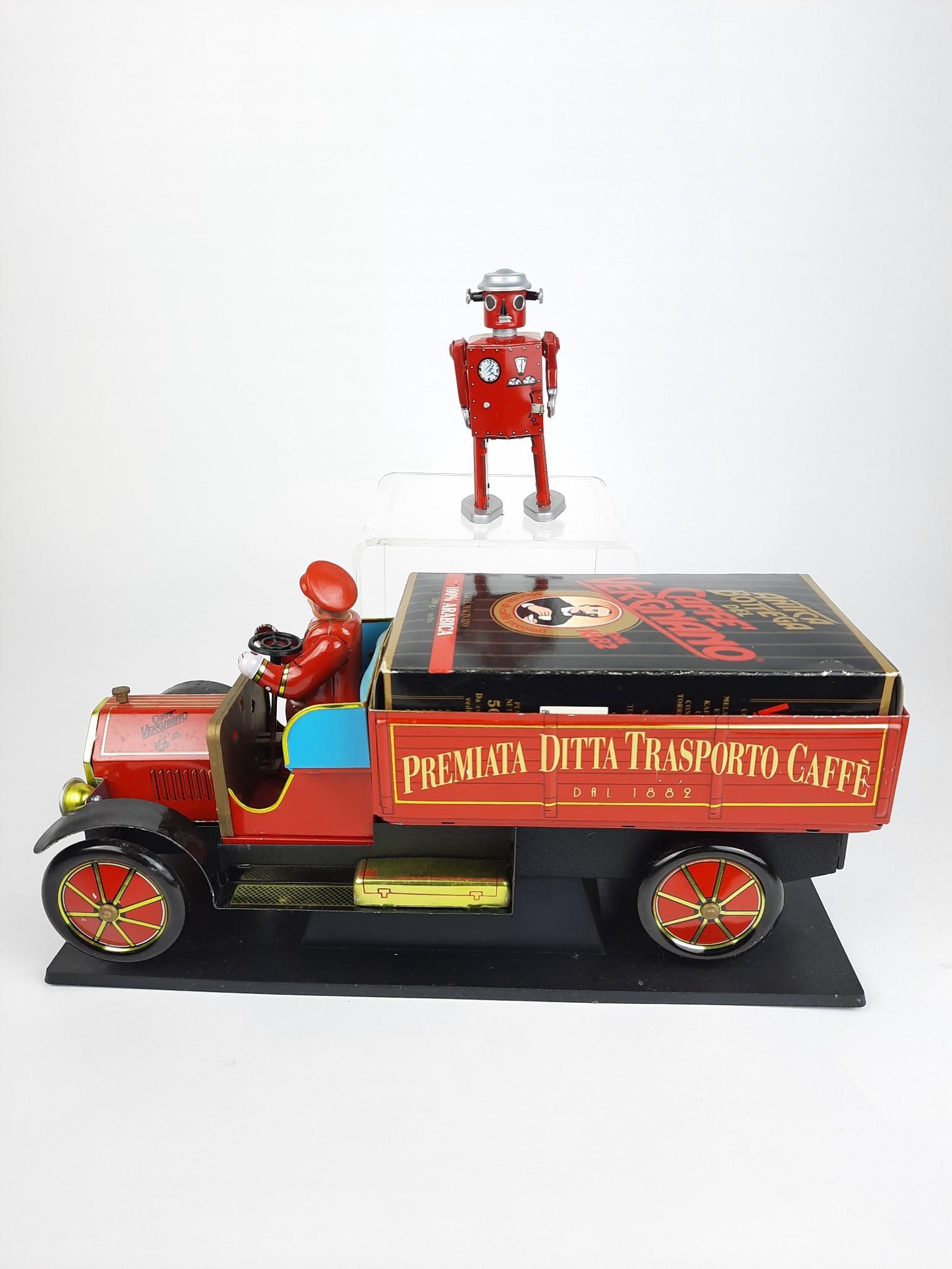 2 Tin Toys incl Truck with Caffe Vergnano Coffee (1 of 5)