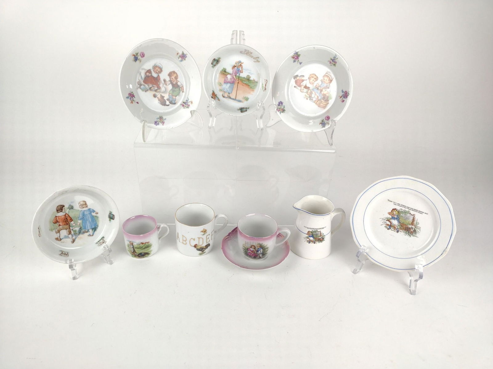 10 Pcs Child's Dishes Incl Spider (1 of 5)