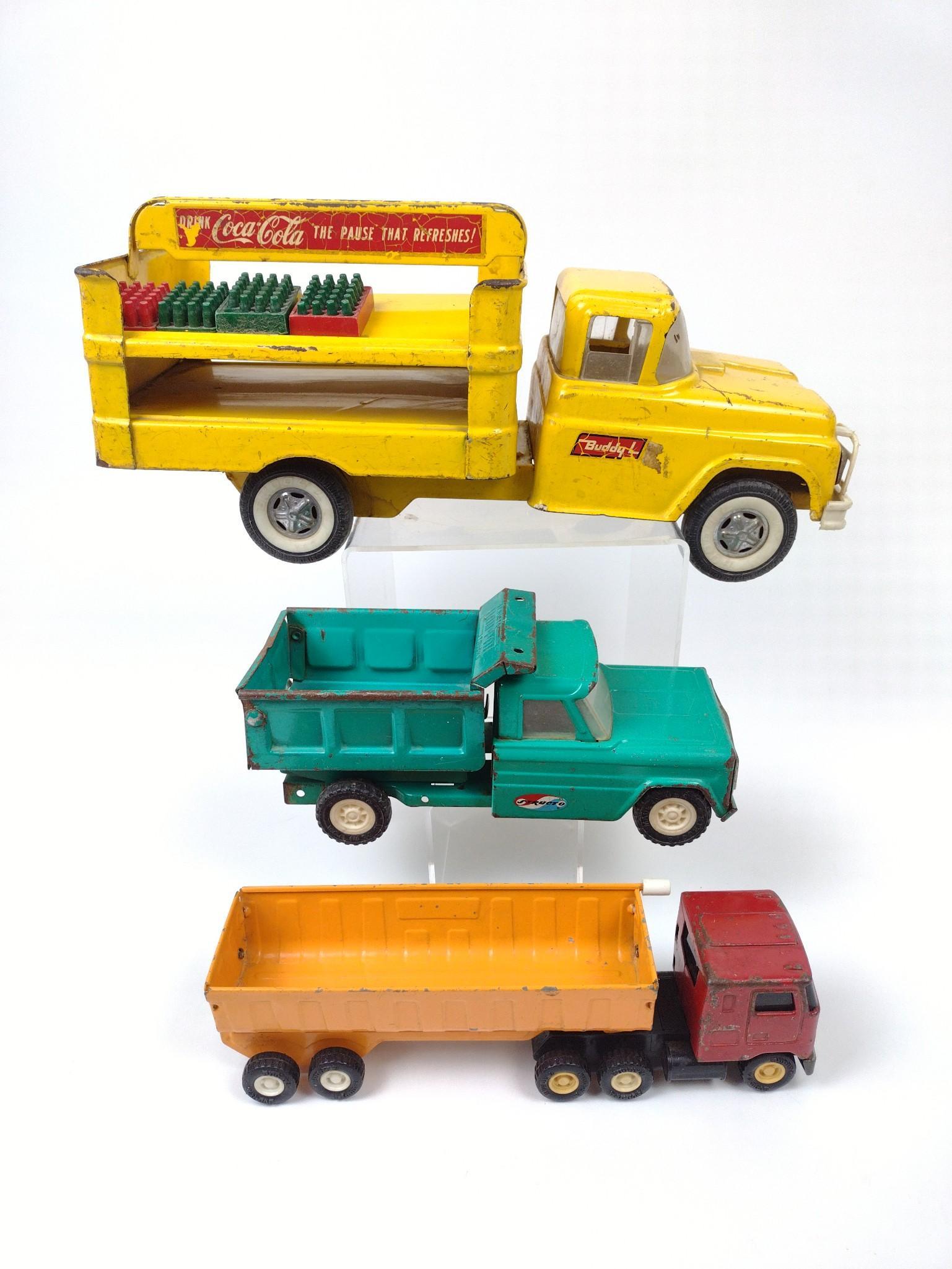 2 Buddy L Trucks incl Coca Cola and 1 Structo (1 of 7)