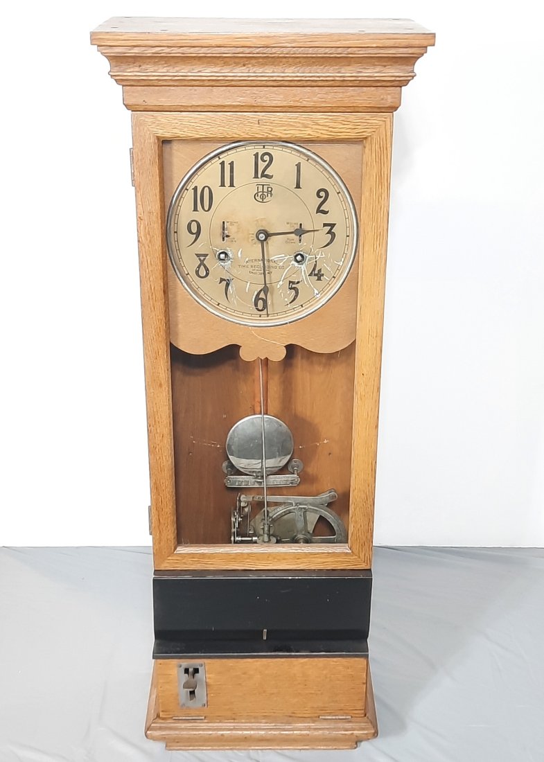 International Time Recording Co Punch Card Clock (1 of 9)