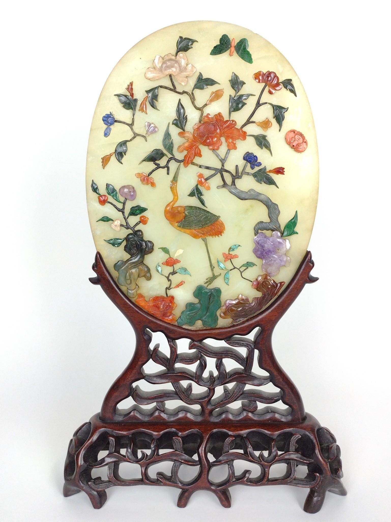 Jade and Hardstone Table Screen (1 of 6)