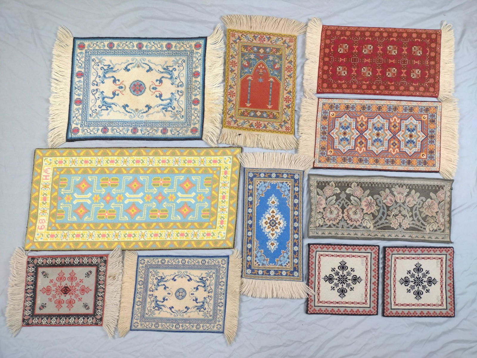 11 Needlepoint Miniature Carpets (1 of 9)