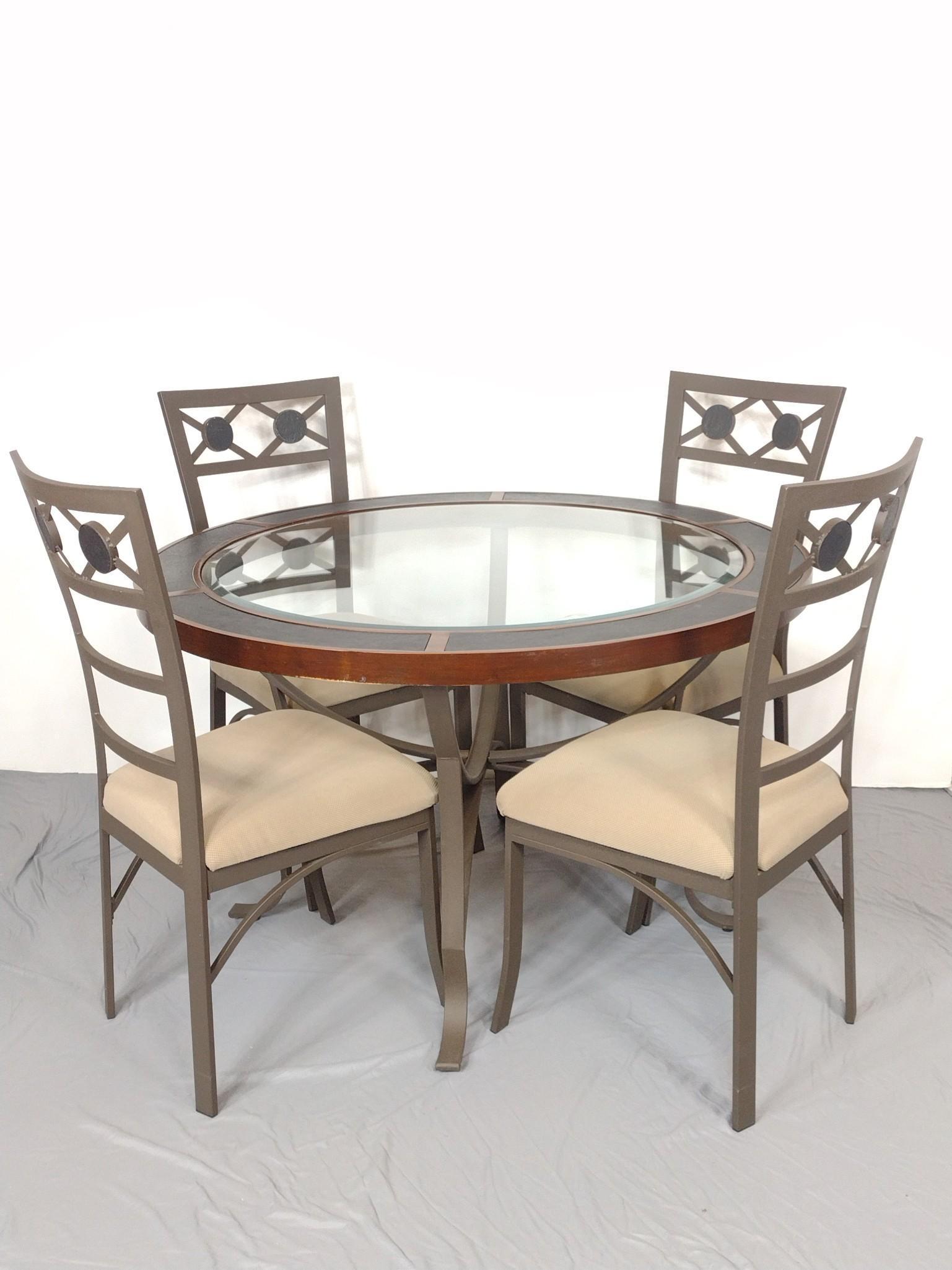 Glass Top Table & Chair Set (1 of 6)