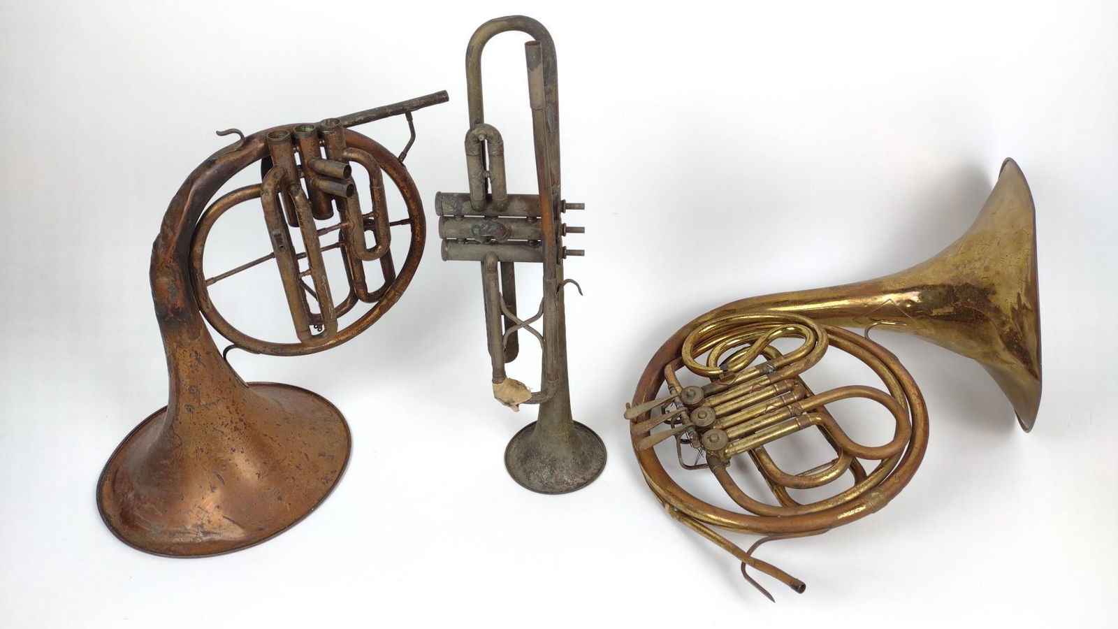 3 Antique Horn Instruments (1 of 4)