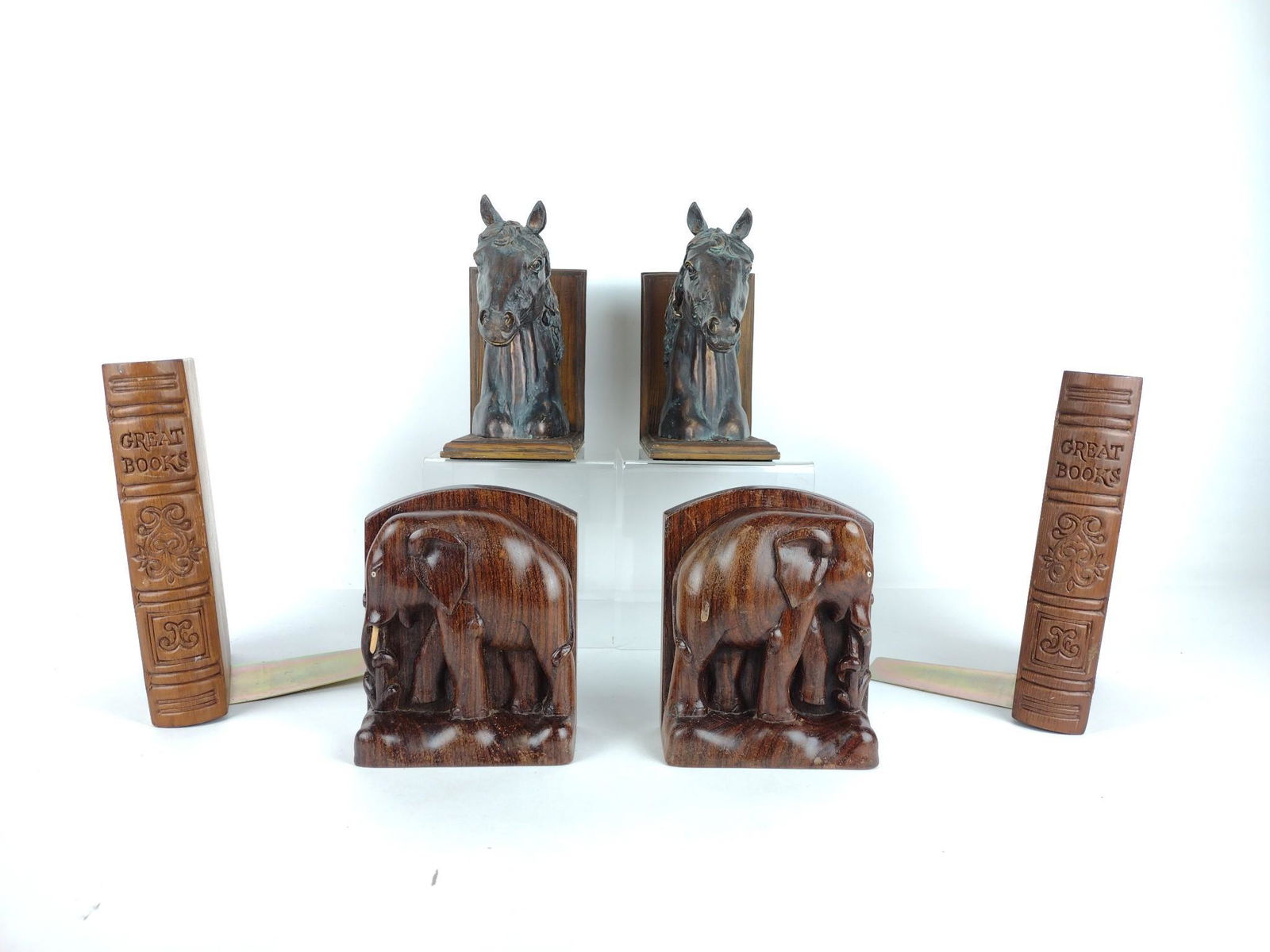 3 Prs Bookends Incl Elephants (1 of 7)