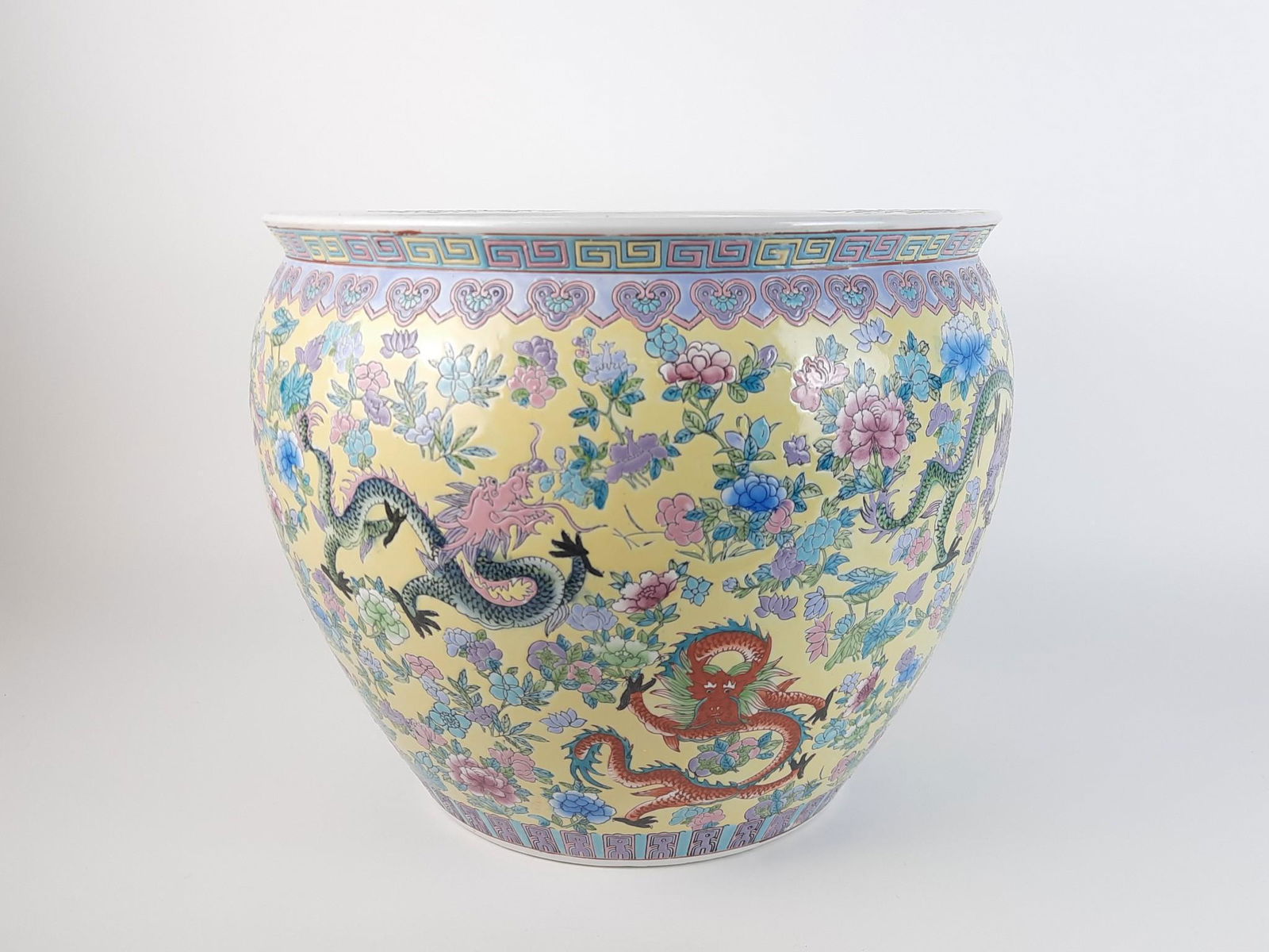 Ceramic Planter with Dragons (1 of 3)