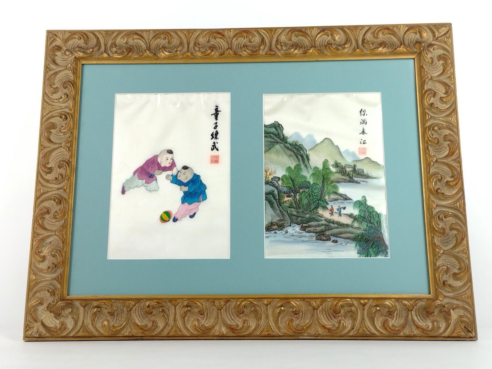 Asian Watercolor on Silk (1 of 2)