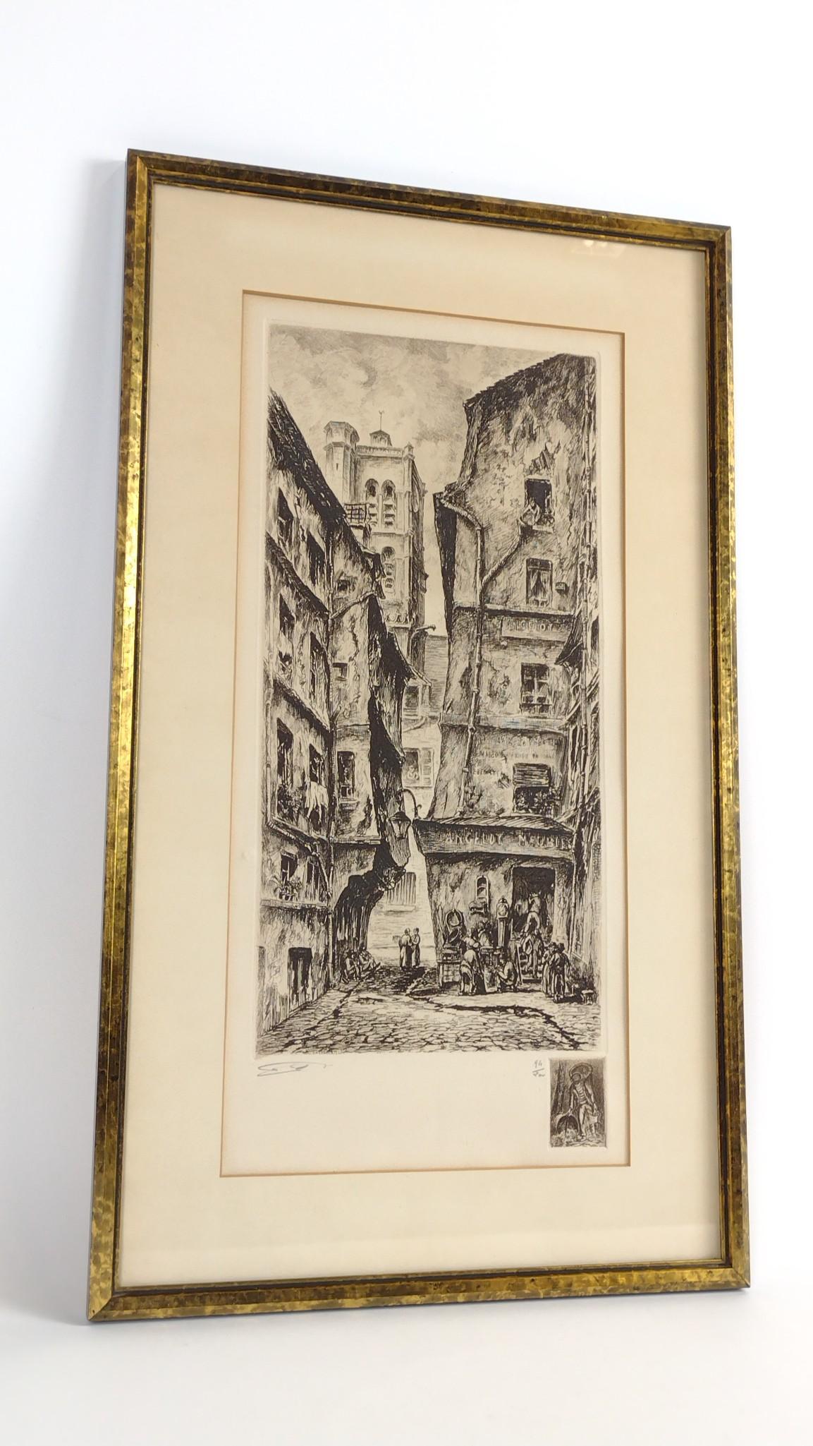 Ltd Ed Street Scene Etching (1 of 4)