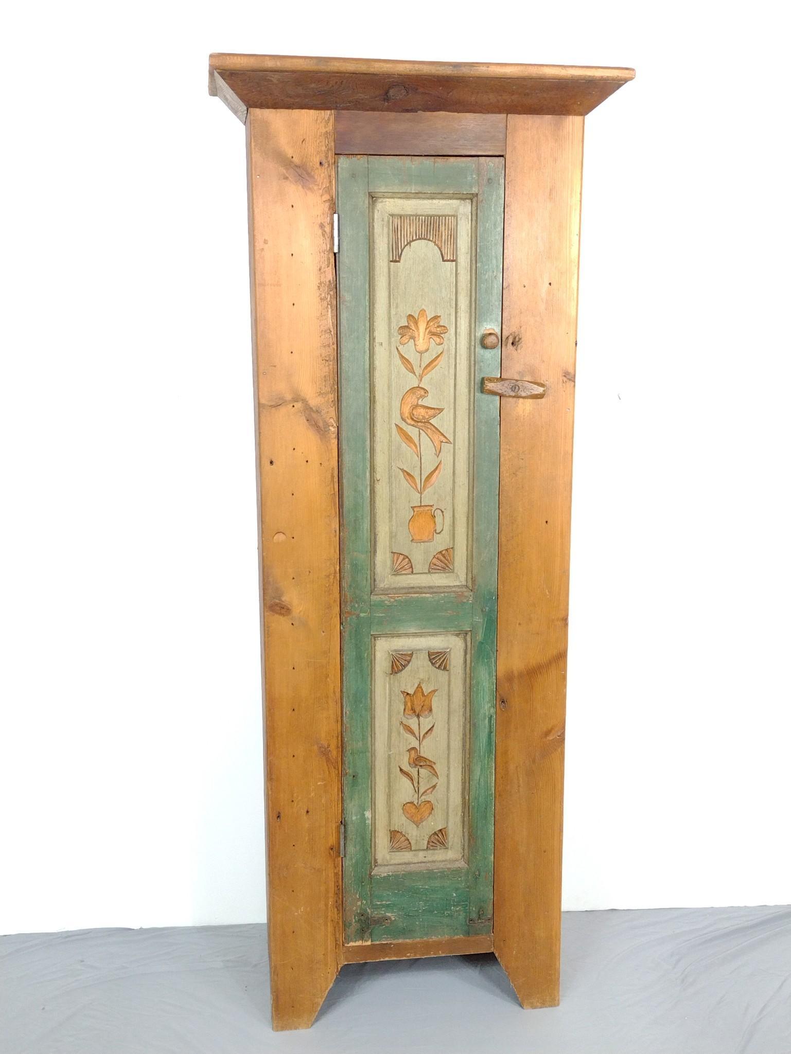 Carved Folk Art Cabinet (1 of 5)