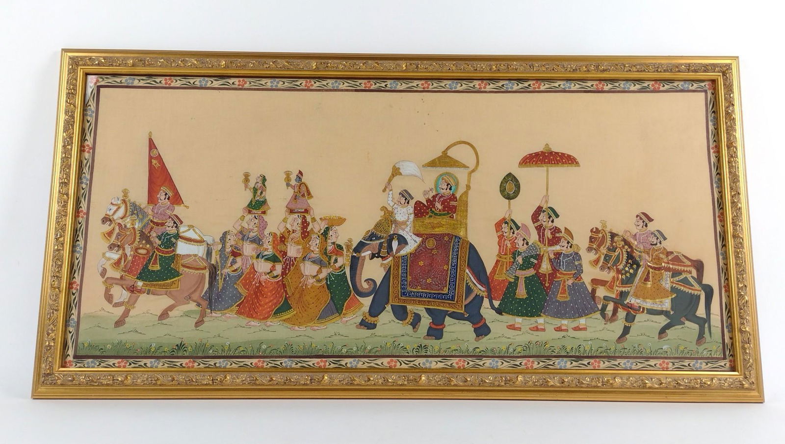 Indian Ceremony Painting on Silk (1 of 3)