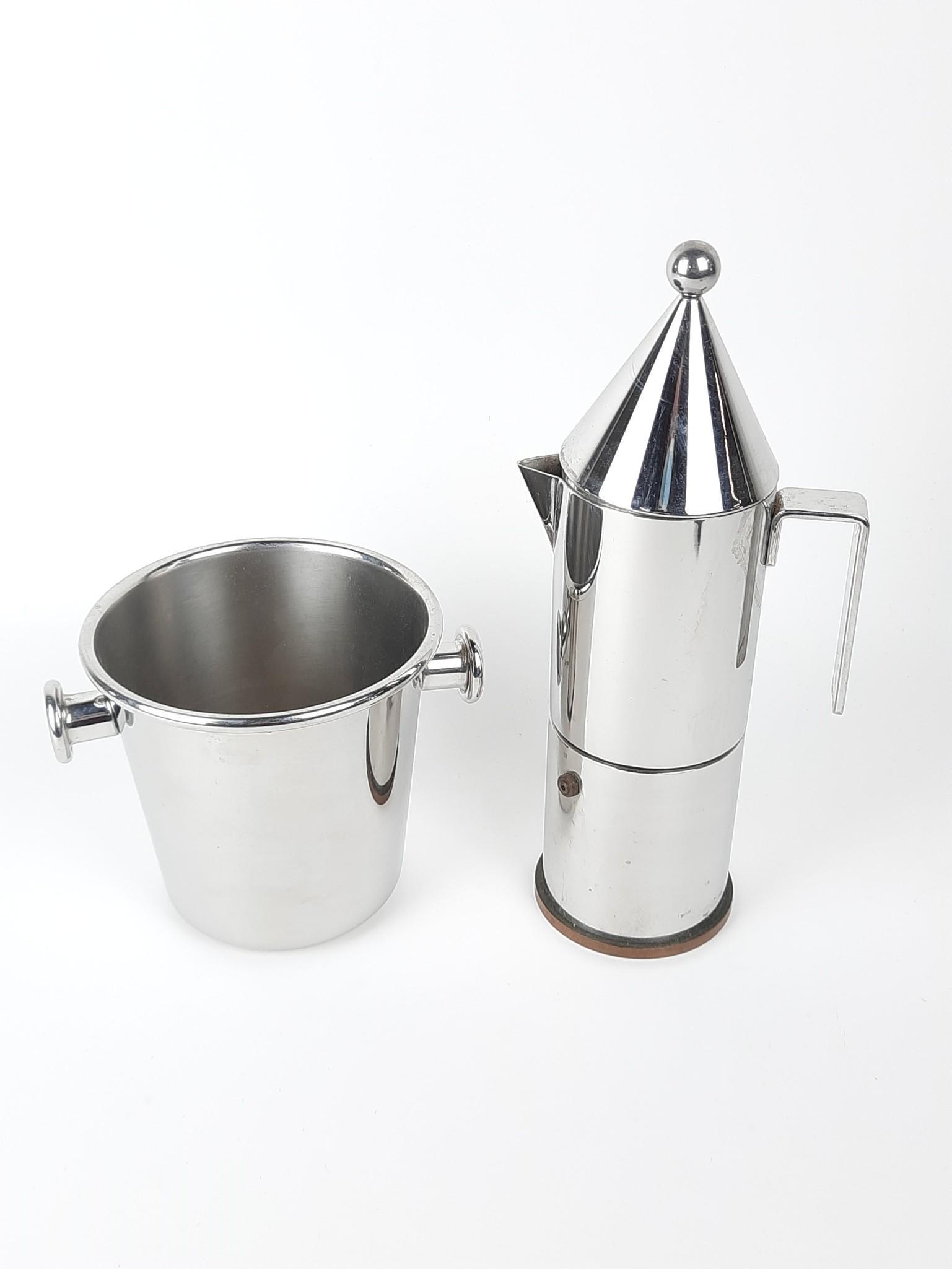 Aldo Rossi Designed Italian Espresso Pot and Ice Bucket (1 of 4)