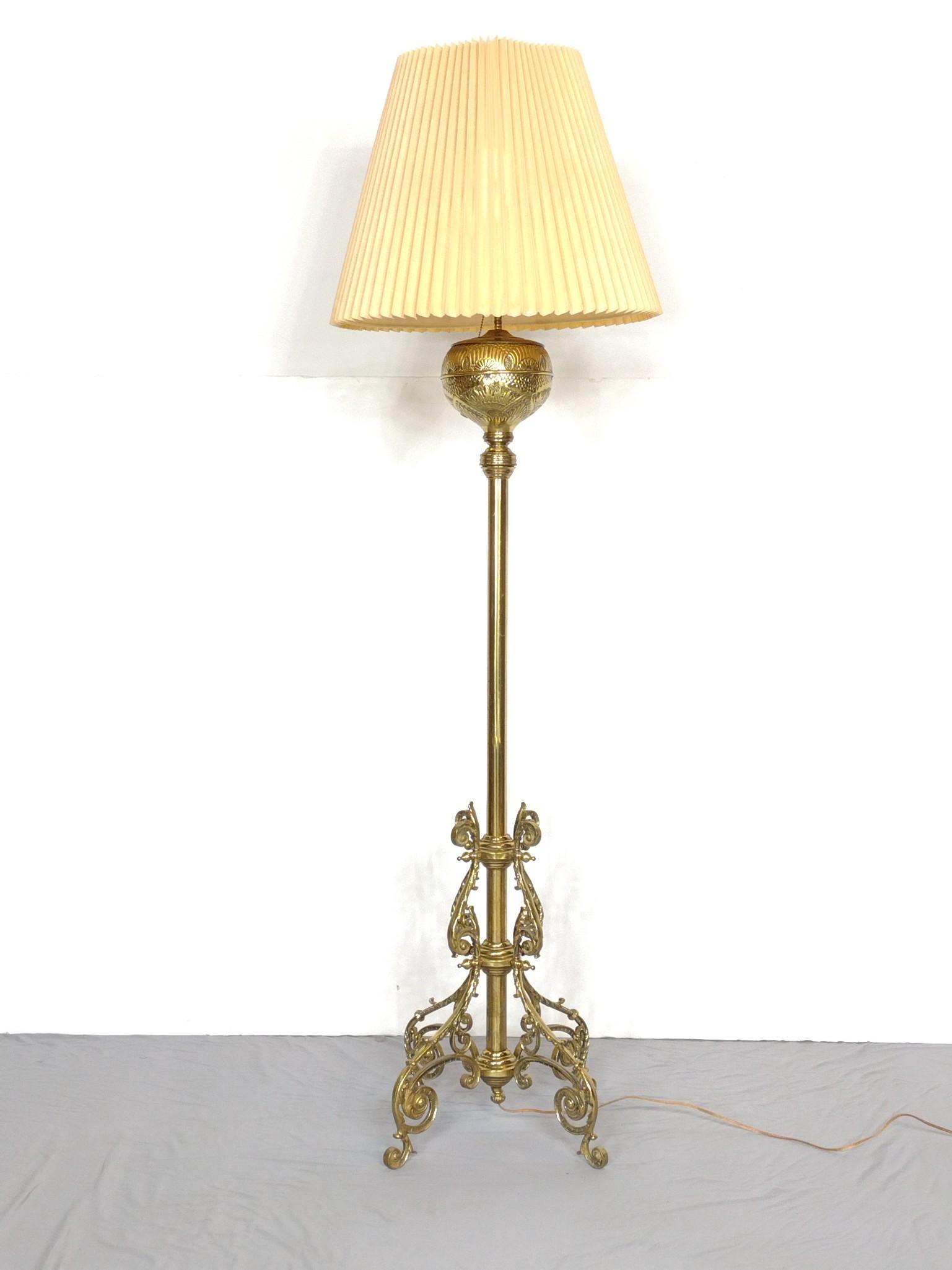 Antique Brass Piano Lamp (1 of 5)