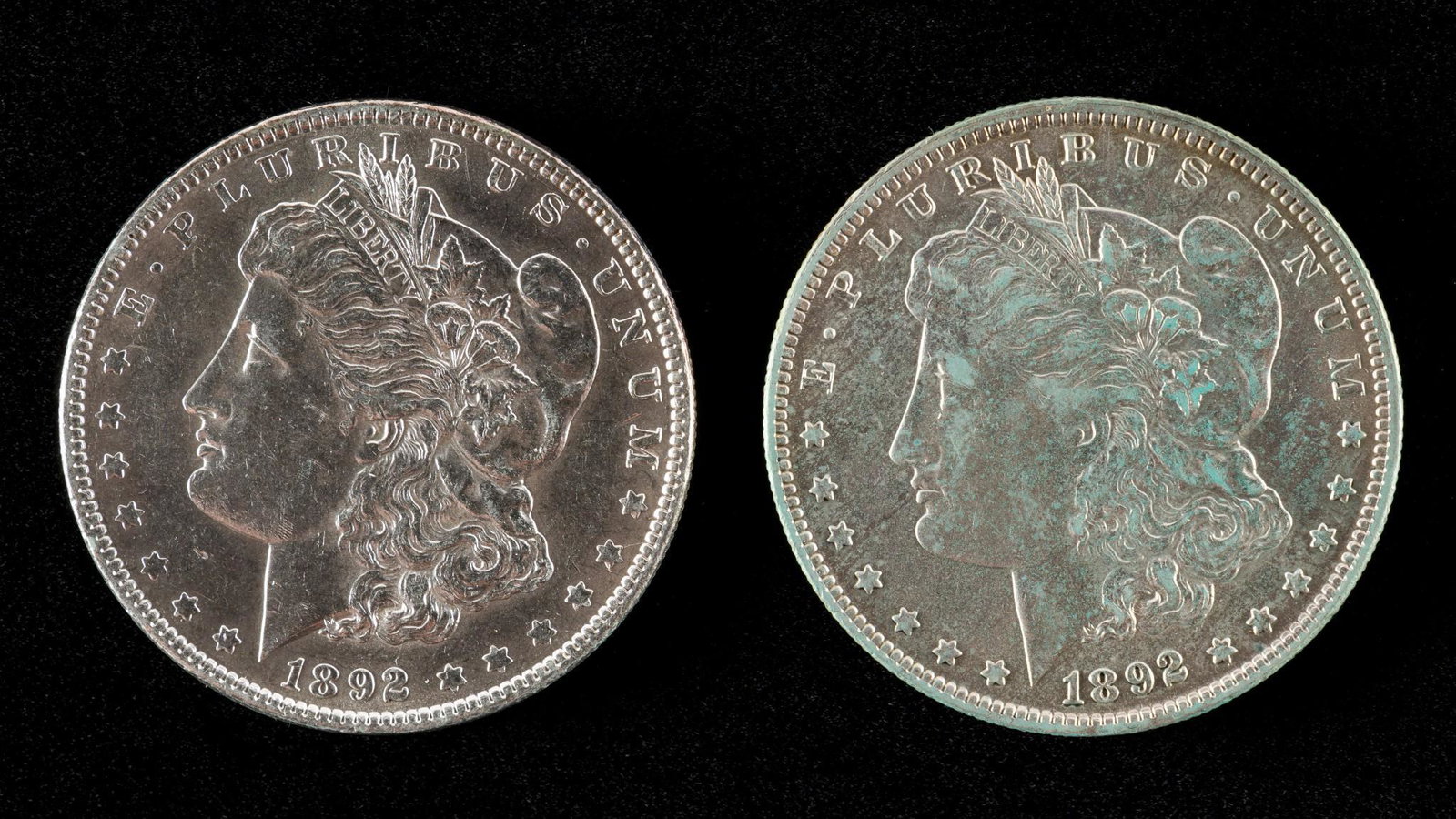 2 Morgan Silver Dollars Incl 1892 (1 of 2)