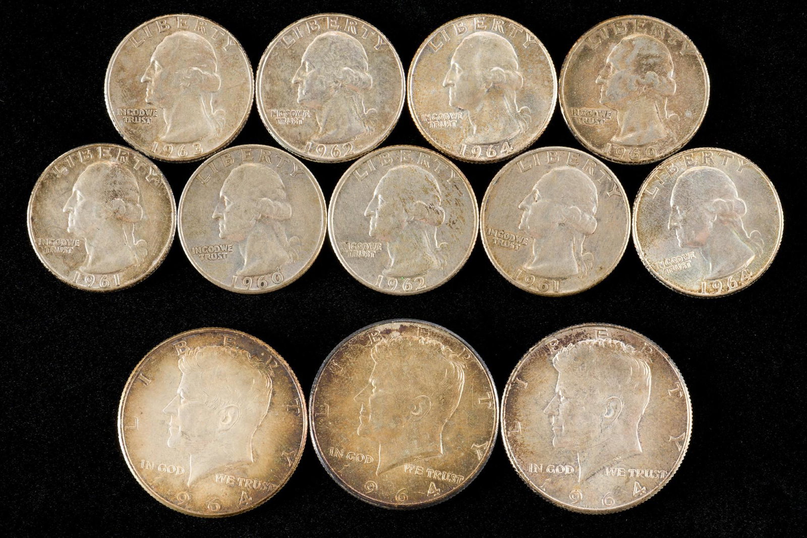 $3.75 Face 90% Silver Quarters (1 of 2)