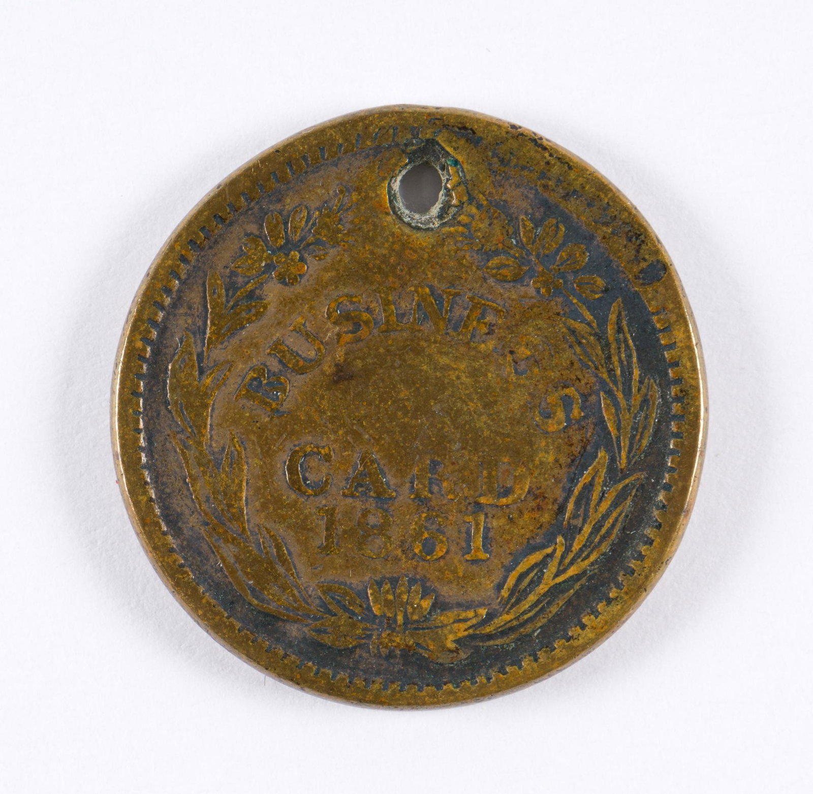 1861 Civil War Store Card Token (1 of 2)