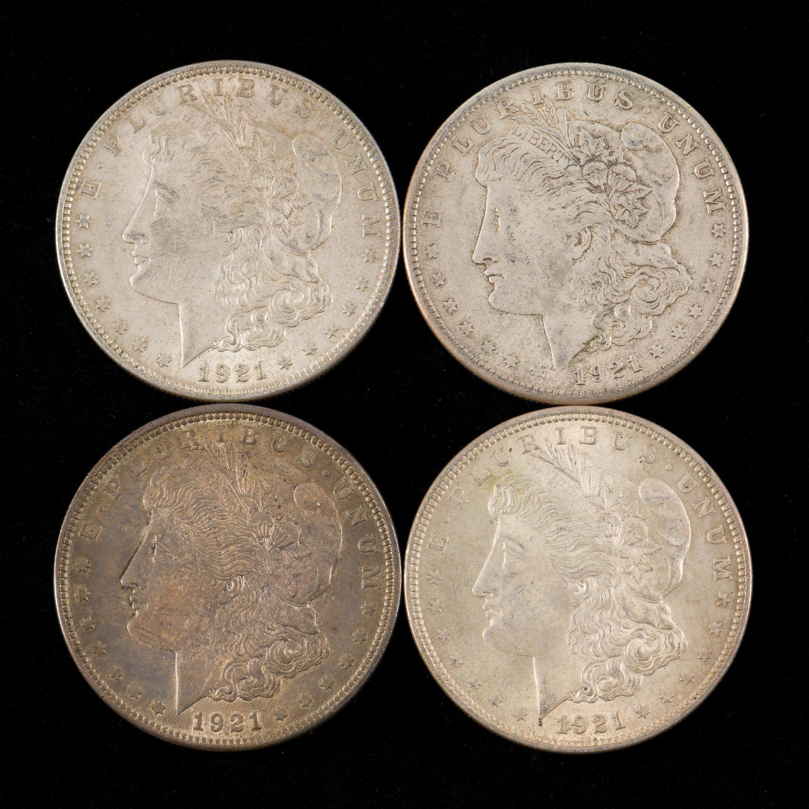 4 Morgan Silver Dollars (1 of 2)