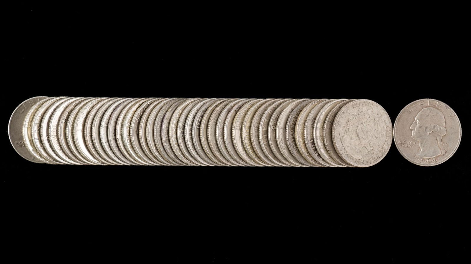 40 Silver Washington Quarters (1 of 2)