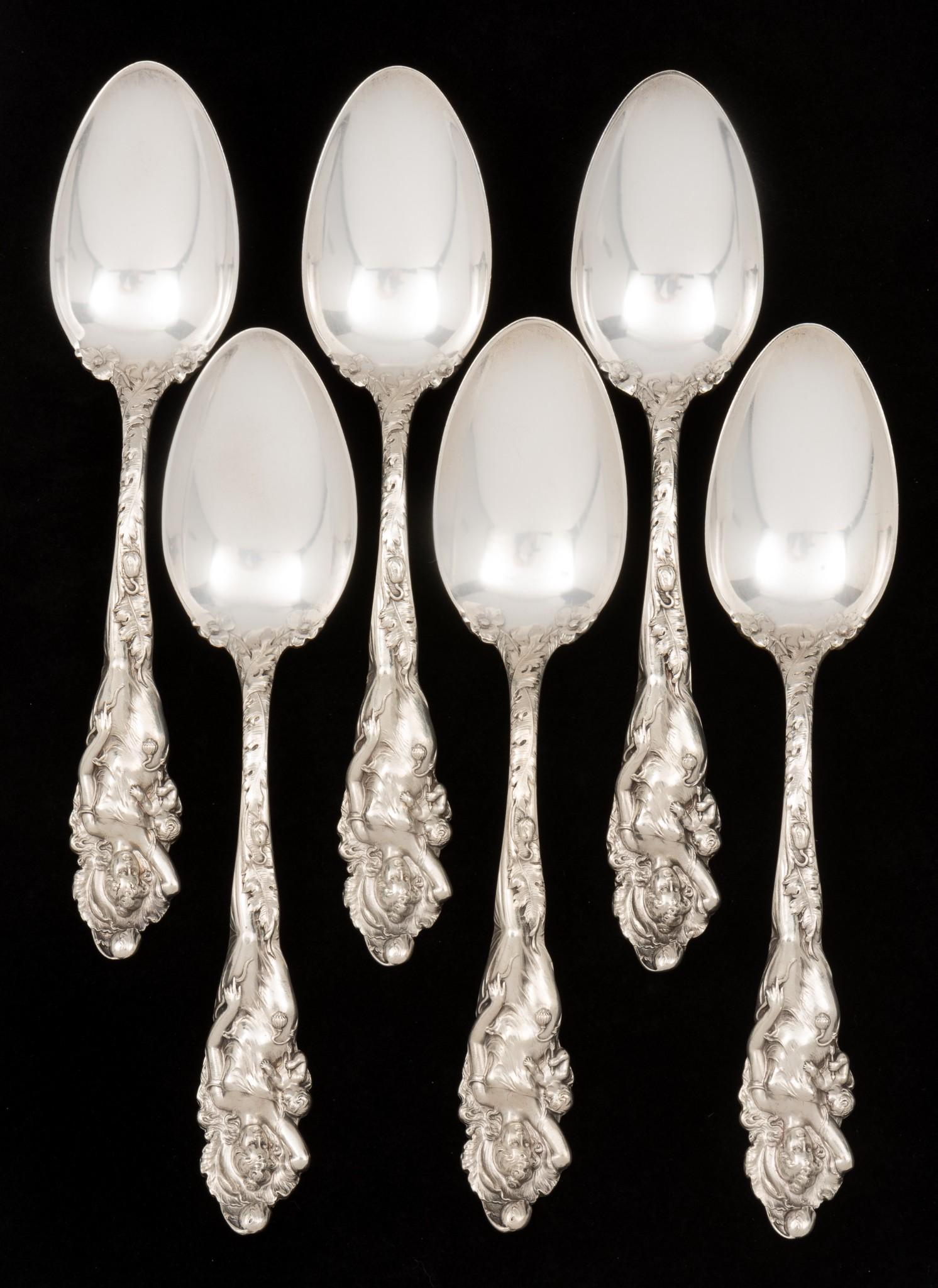 6 Reed & Barton Love Disarmed Sterling Teapoons (1 of 7)