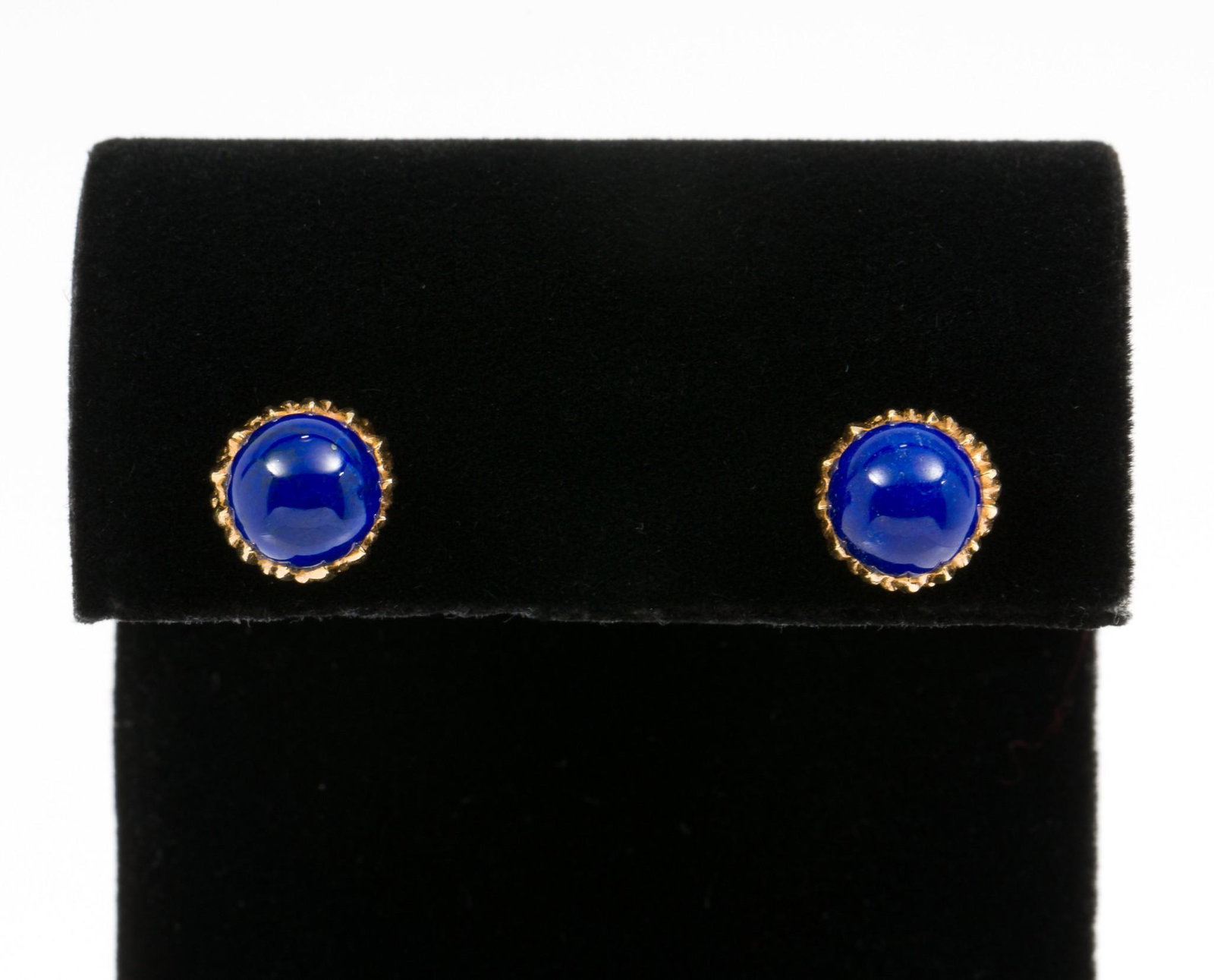 18K Schlumberger for Tiffany Acorn Earrings: DESCRIPTION: 18K Schlumberger for Tiffany Acorn Earrings. Gold acorn pierced earrings each set with 8mm lapis cabochon. Designed by Jean Schlumberger for Tiffany & Co. MEASUREMENTS: 5/16" wide. 3.2 dw