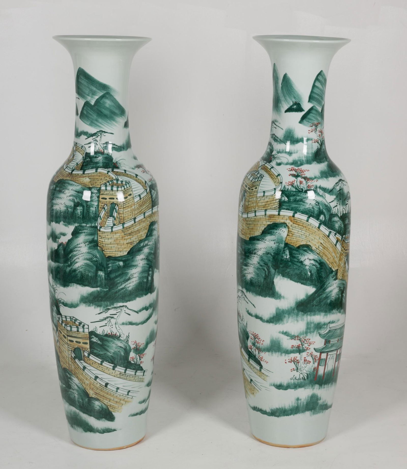 Pair of Asian Floor Vases (1 of 14)