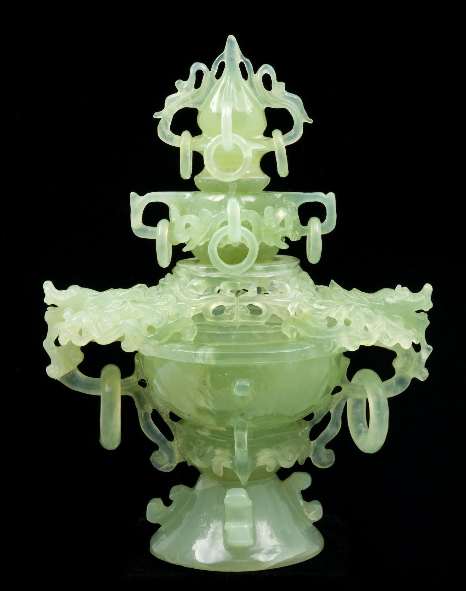 Chinese Carved Nephrite Censer (1 of 8)