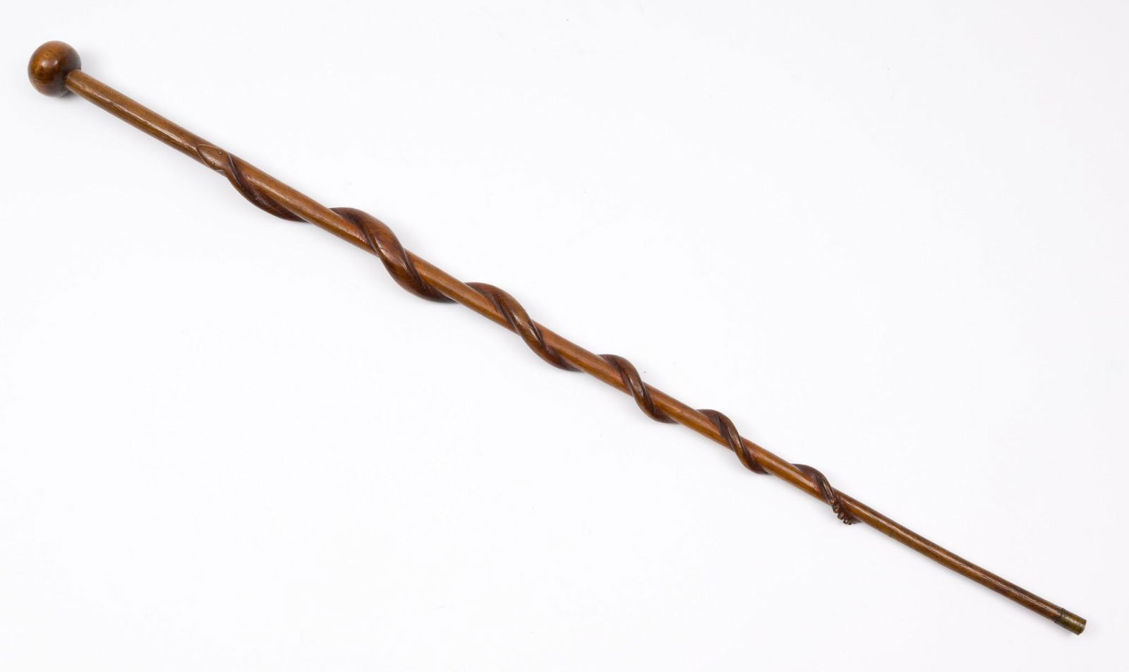 Folk Art Carved Snake Walking Stick (1 of 4)