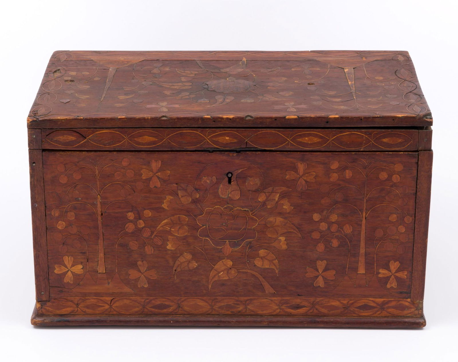 19th Century Inlaid Trinket Box (1 of 13)