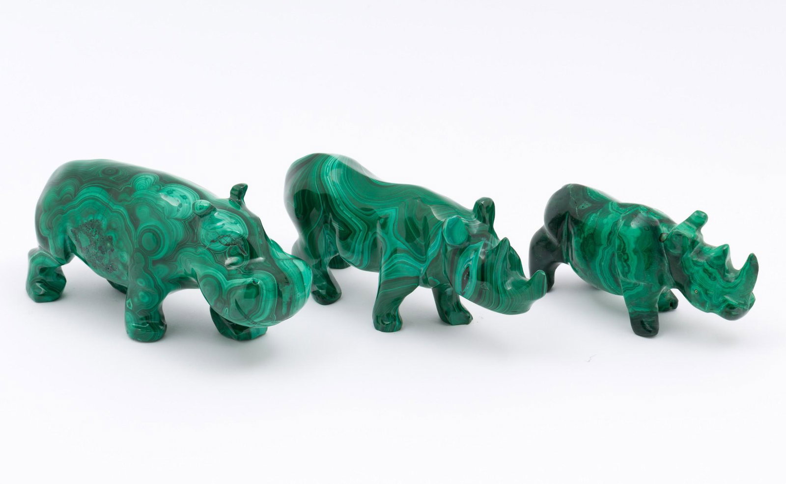 3 Malachite Animal Figures (1 of 7)