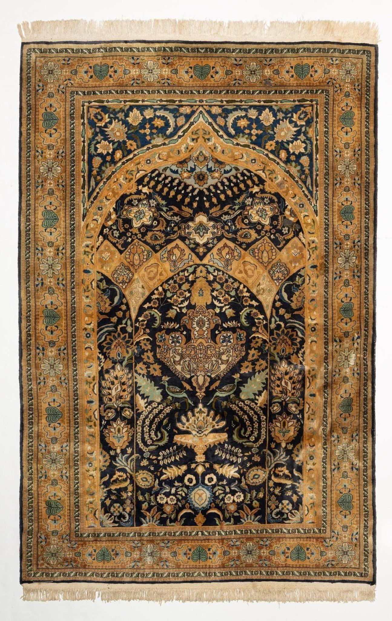 Persian Tabriz Prayer Rug (1 of 9)