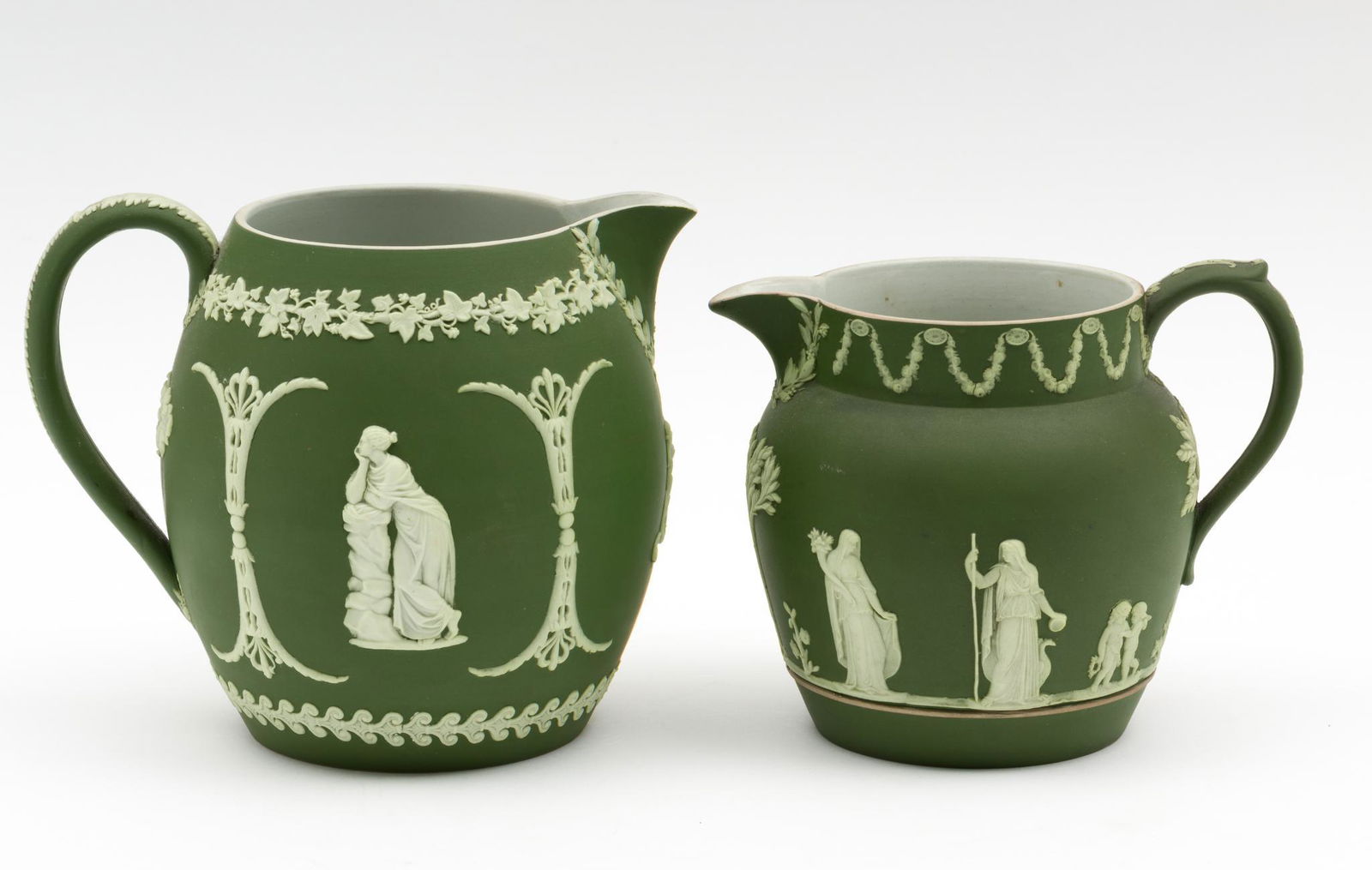 2 Wedgwood Dark Green Pitchers (1 of 11)