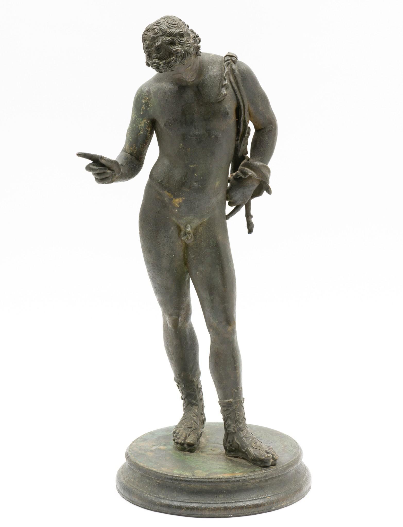 S. Enrico Bronze Narcissus Statue (1 of 8)