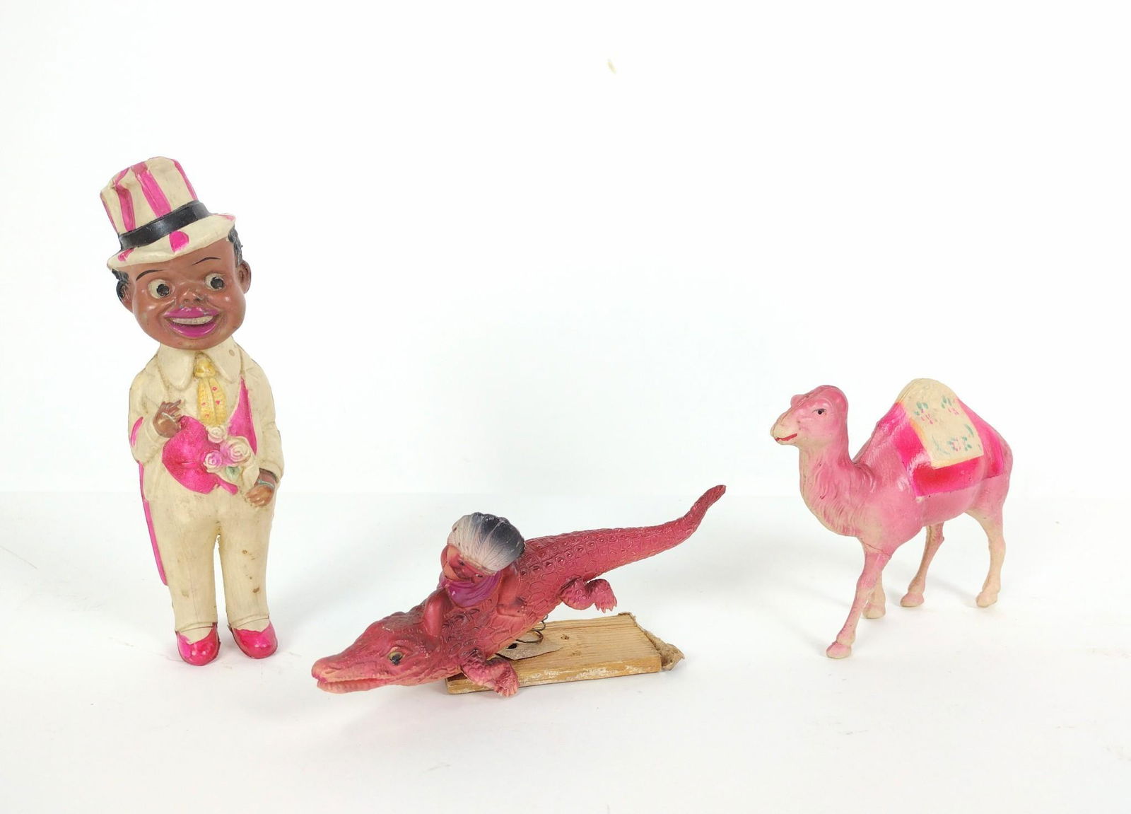 3 Pcs Celluloid Incl Alligator (1 of 4)