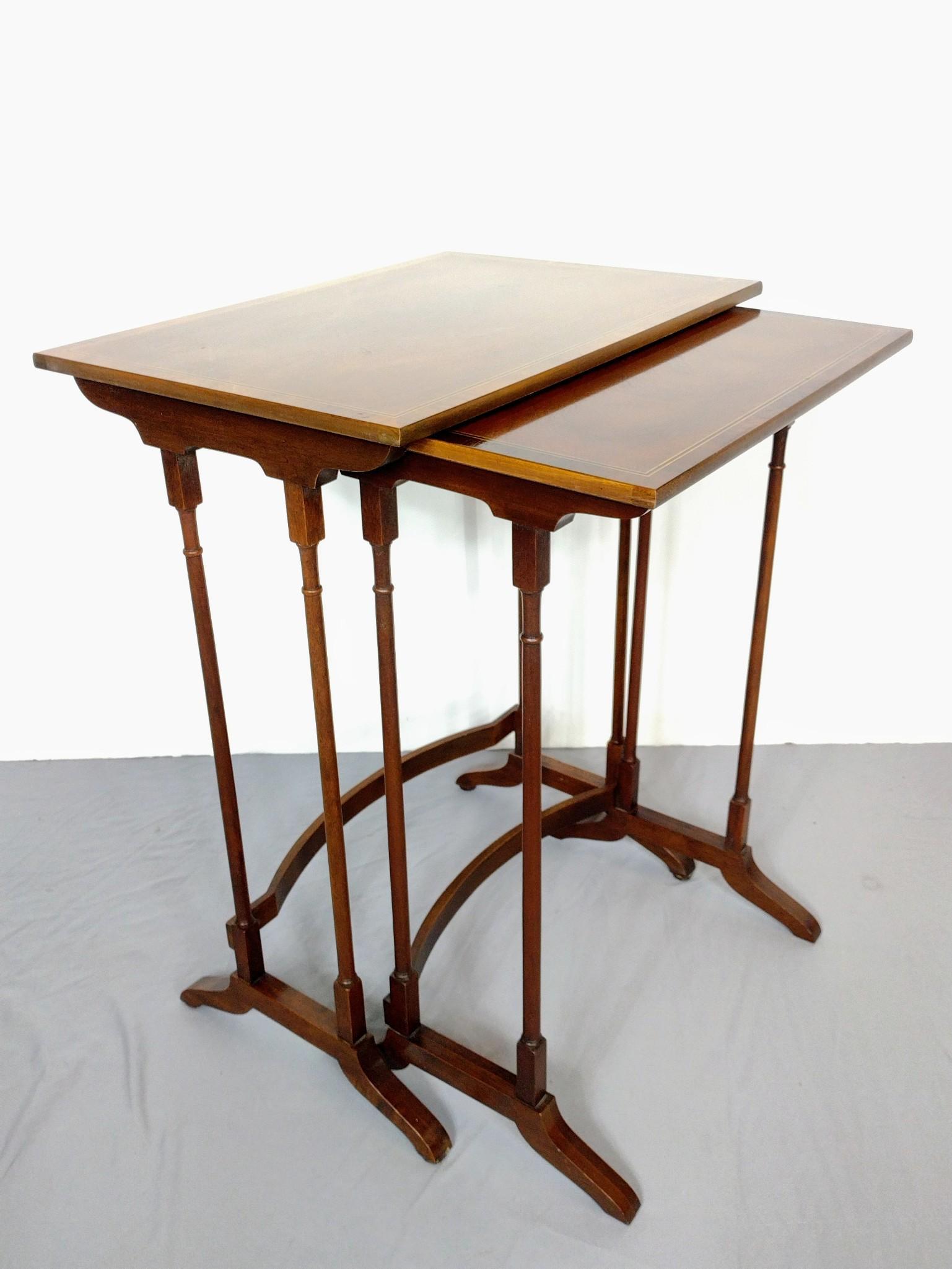 Two Baker Furniture Co Nesting Tables (1 of 5)