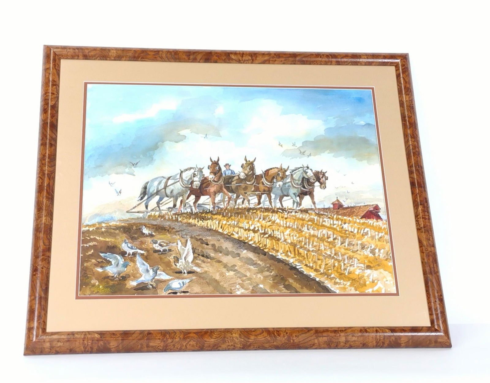 Erwin Hoffmann Farm Scene Watercolor (1 of 4)