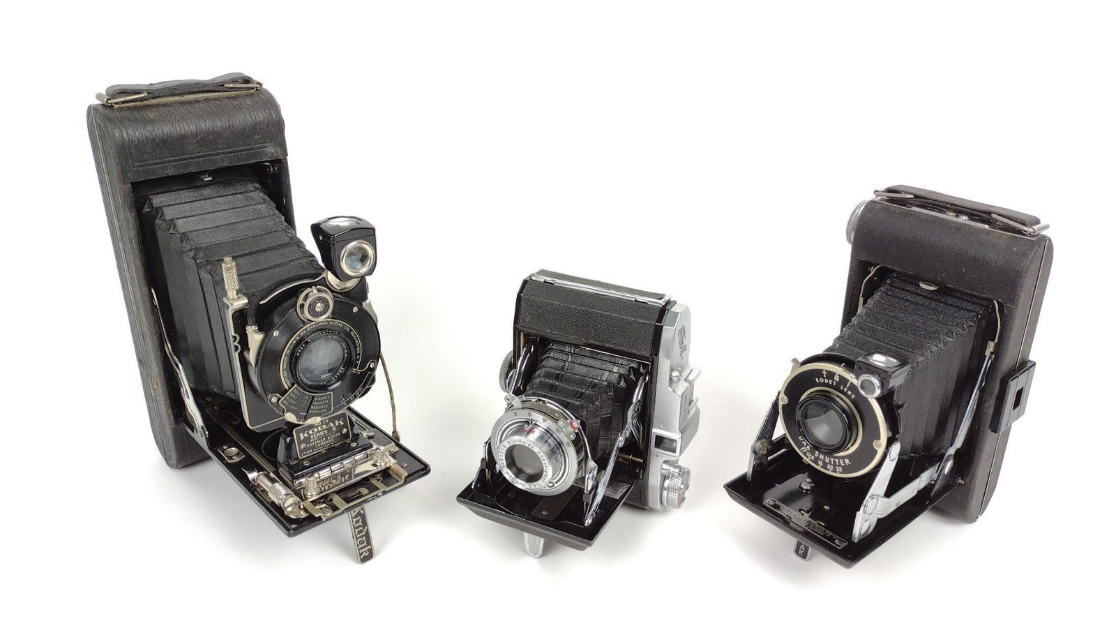 3 Folding Cameras incl Kodak (1 of 7)