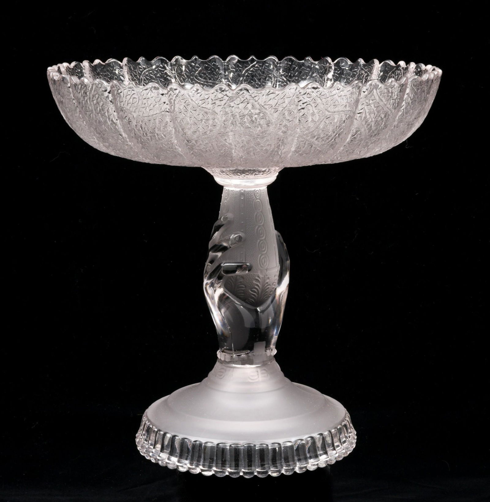 Hobbs Early American Pattern Glass Compote (1 of 4)
