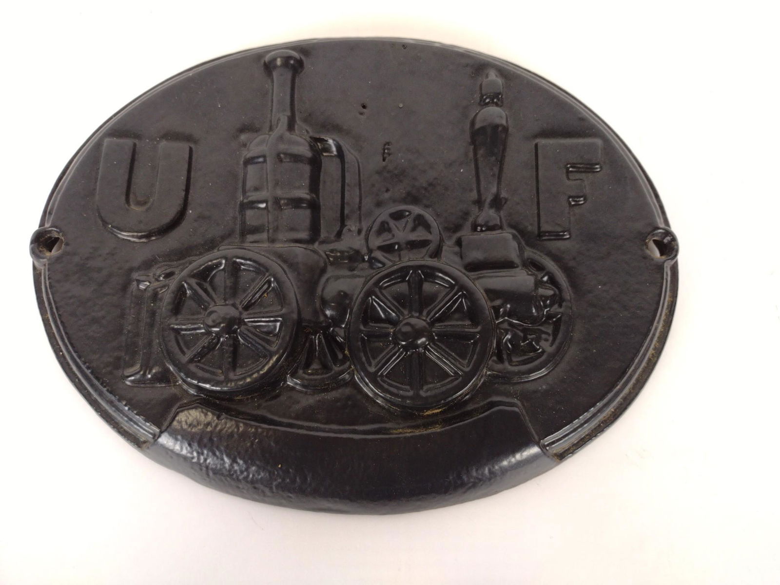 Antique Powder Coated Cast Iron Fire Mark (1 of 2)