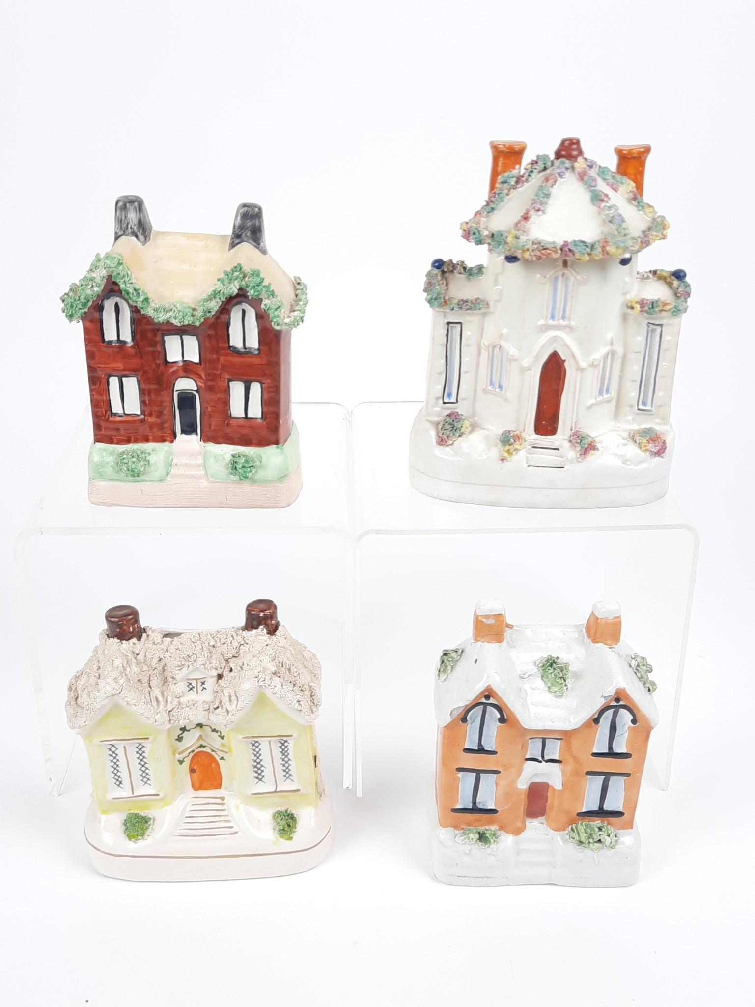 4 Staffordshire Cottage Banks (1 of 3)