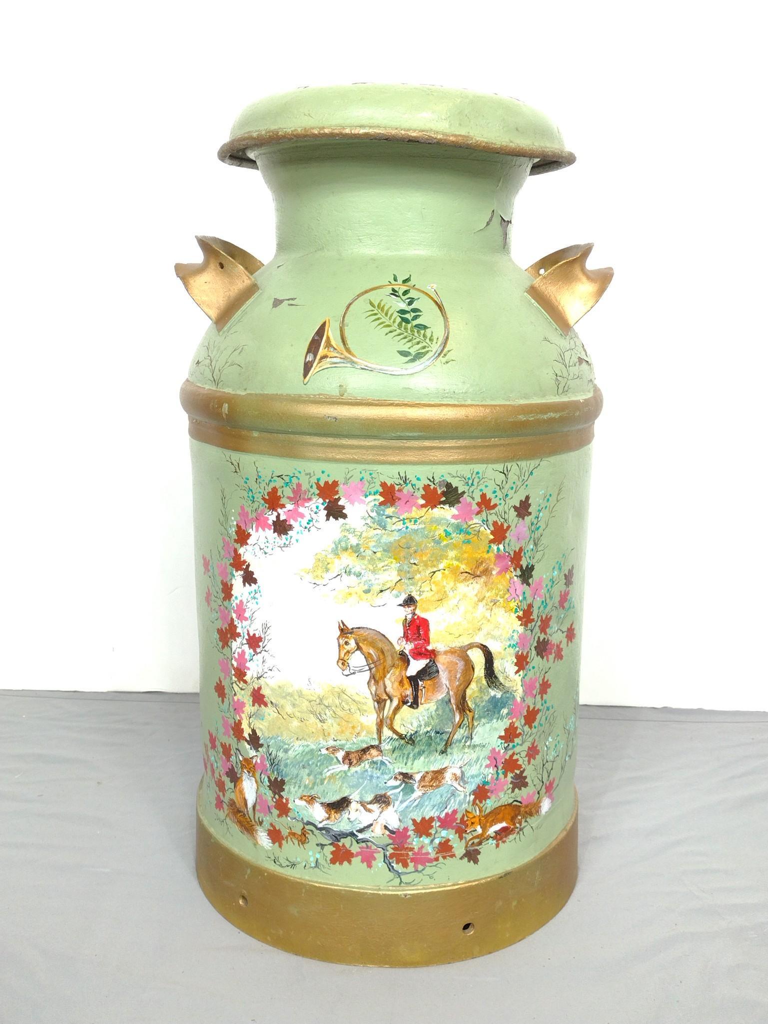 Hand Painted Milk Can (1 of 5)