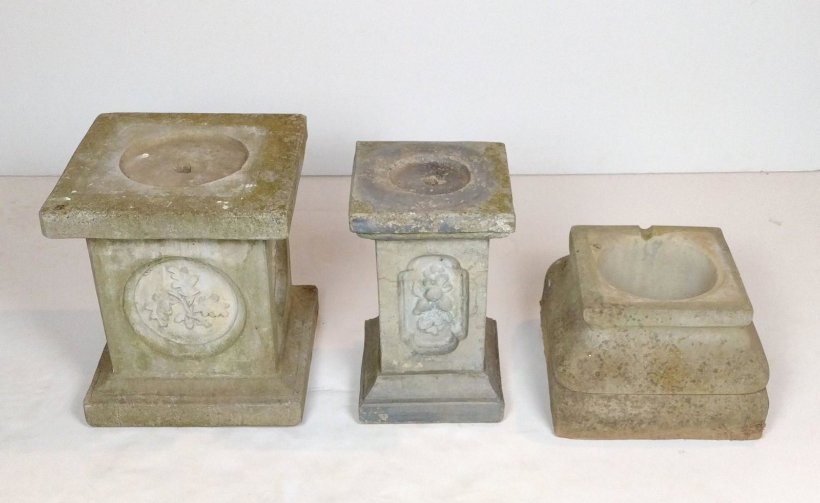 3 Concrete Garden Stands (1 of 3)