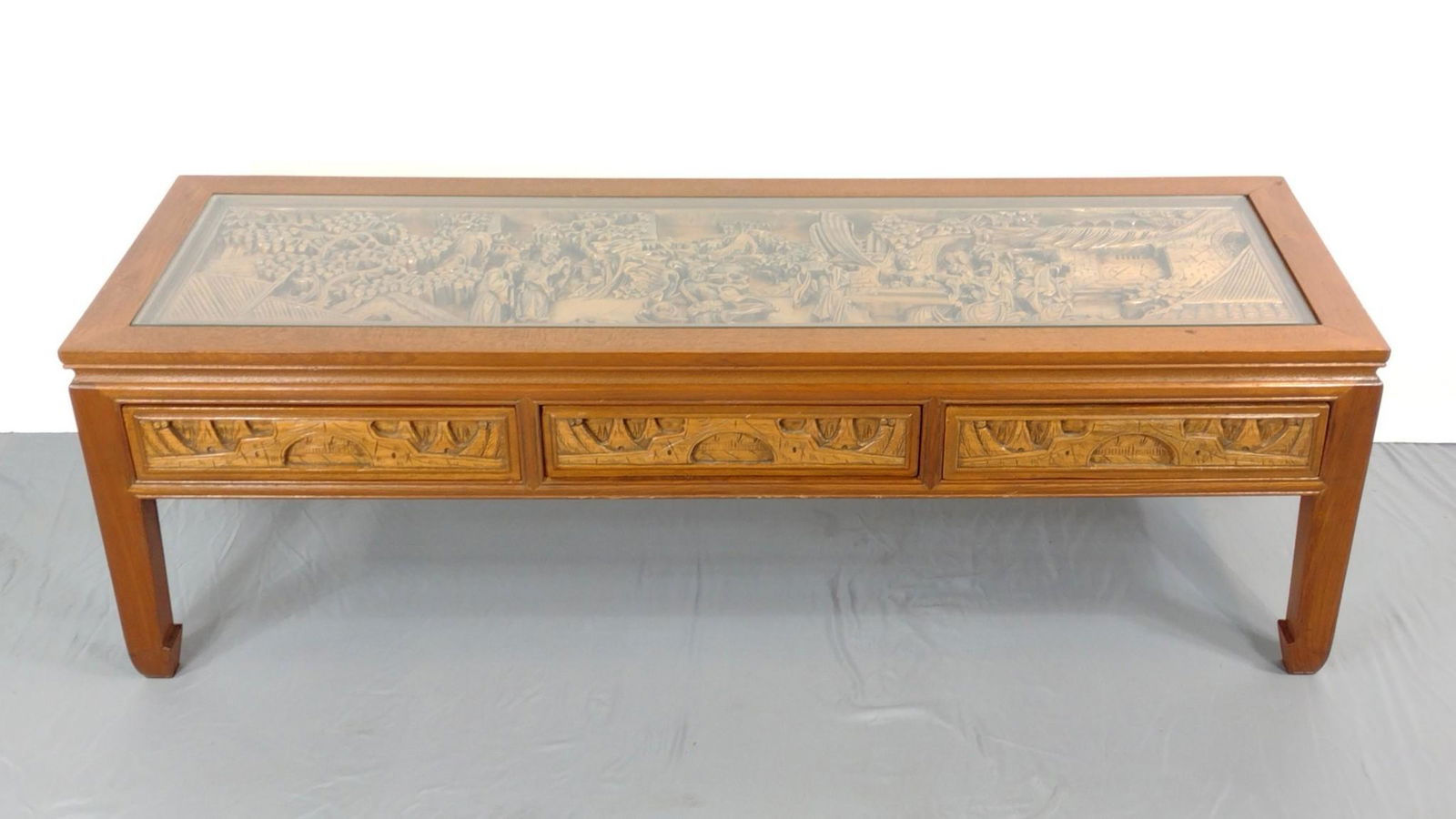 Carved Asian Coffee Table (1 of 3)