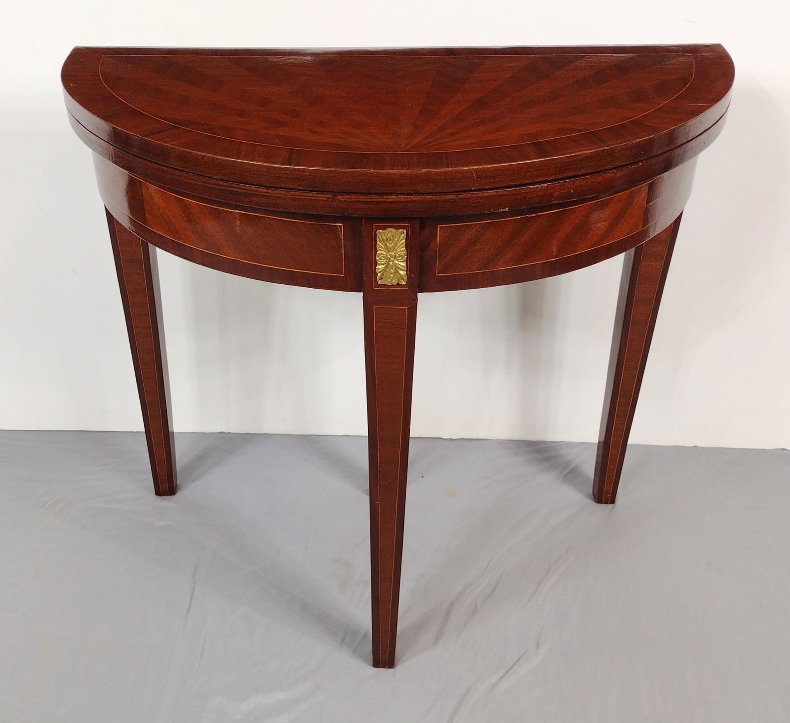 Flip Top Demilune Table (1 of 6)