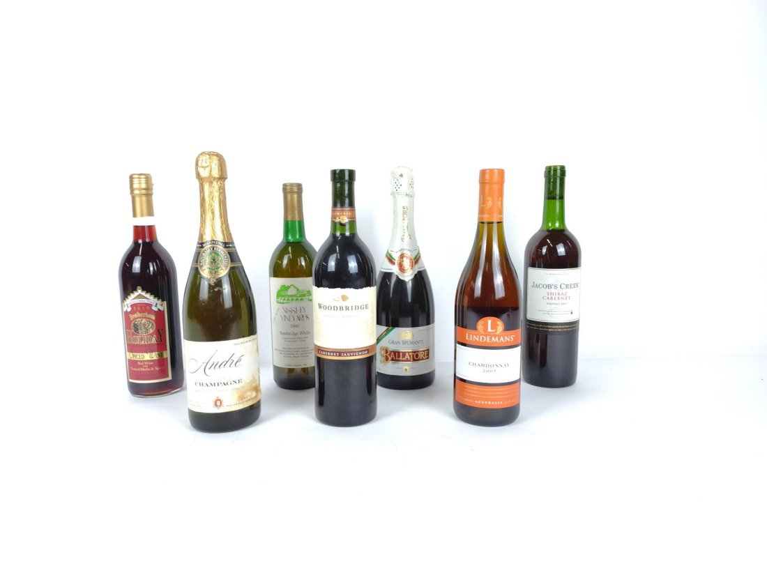 7 Estate Bottles of Wine: Includes red, white, and sparkling. All sealed and unopened. This lot cannot be shipped. RM