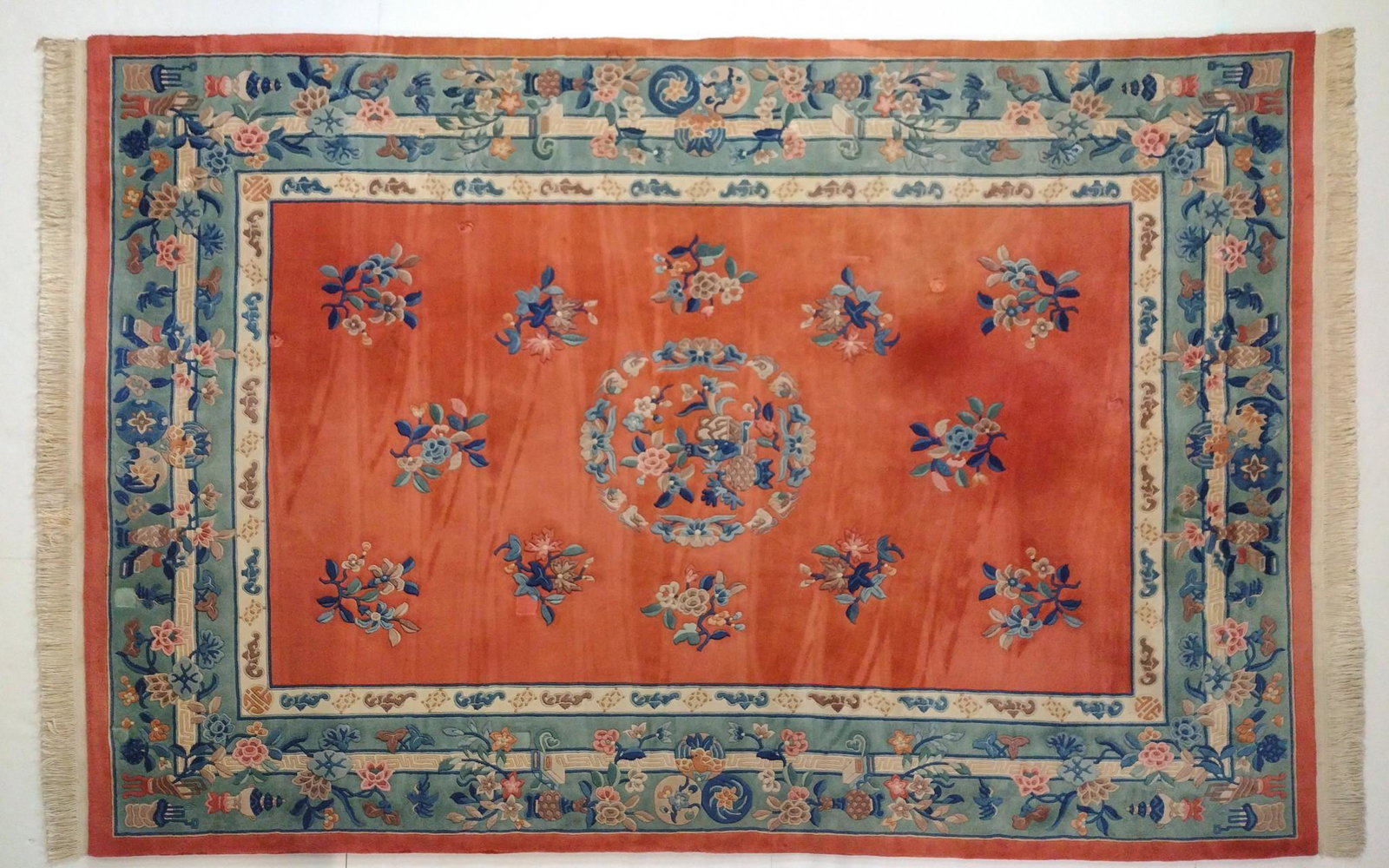 Vintage Woven Legends Carved Oriental Room Size Rug (1 of 5)